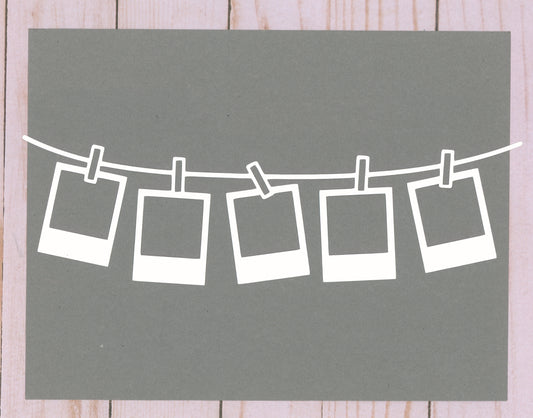 Polaroid Frame Border Cardstock Cut