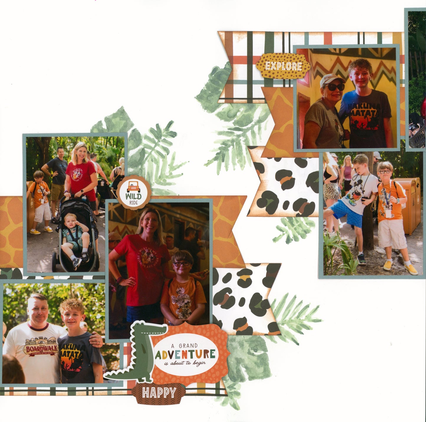 "Wild Adventure" Page Kit by Meridy Twilling
