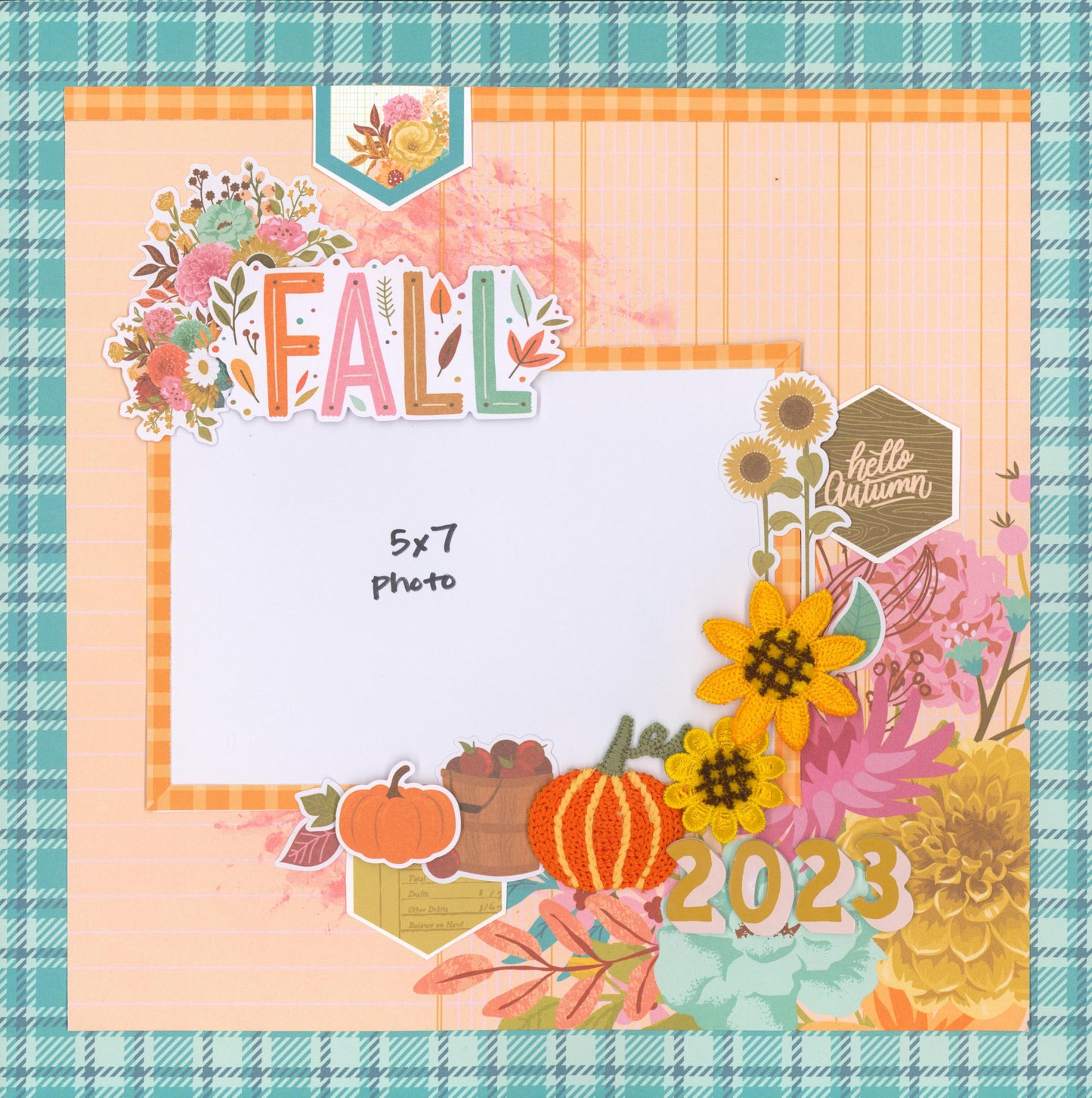"Harvest Plaid" Page Kit by Meridy Twilling