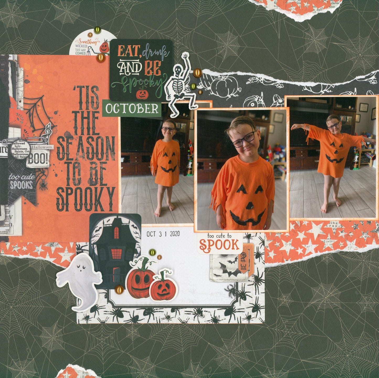 "Jack O Lantern" Mini Page Kit by Meridy Twilling