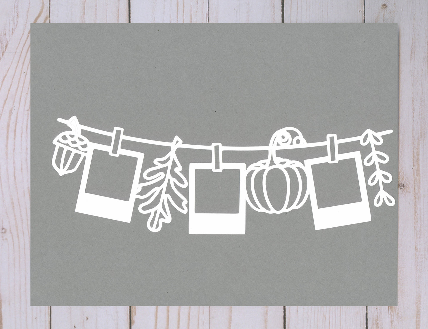 “Fall Photo Banner” Cardstock Cut