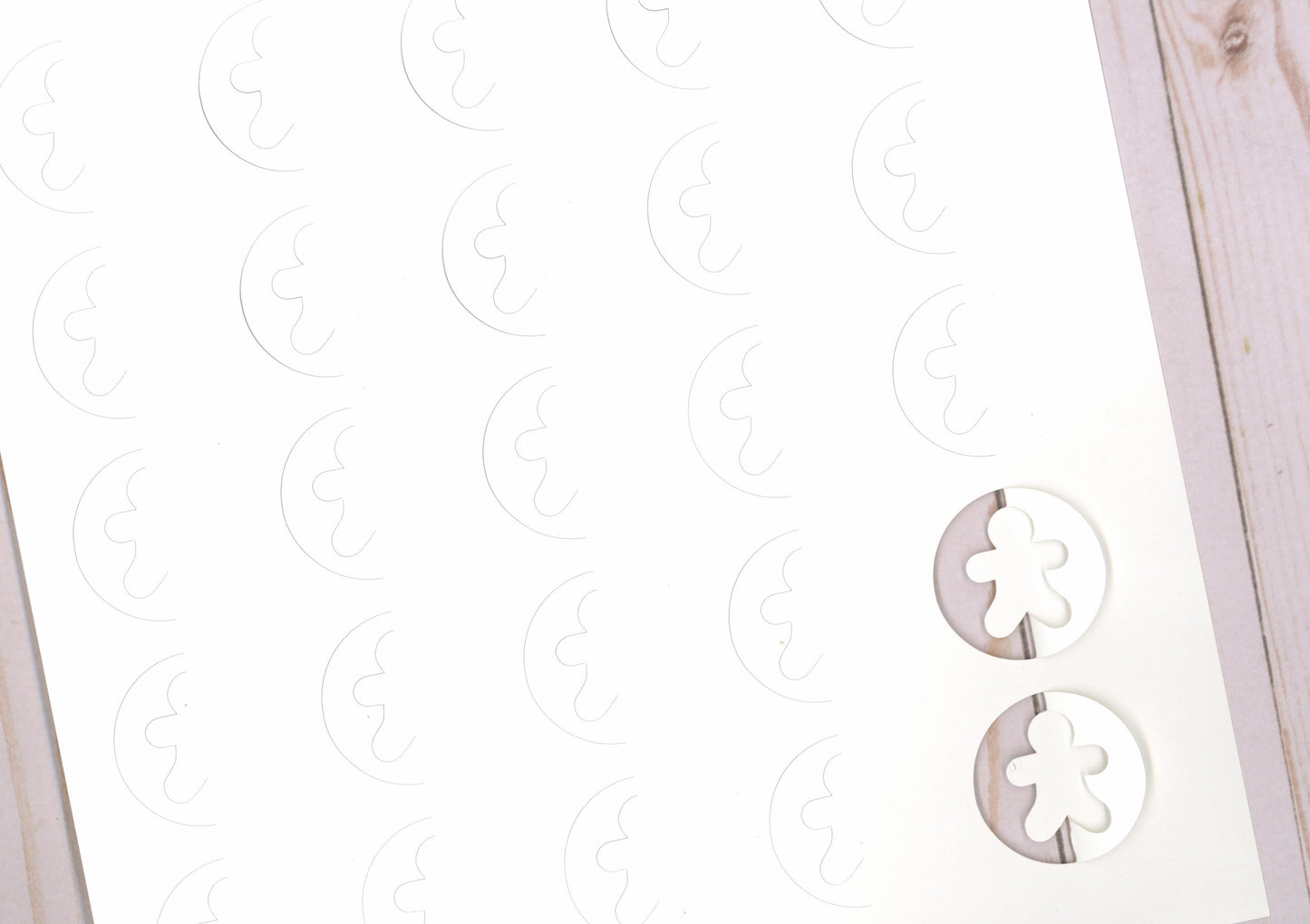 "Gingerbread Man Background” Cardstock Cut