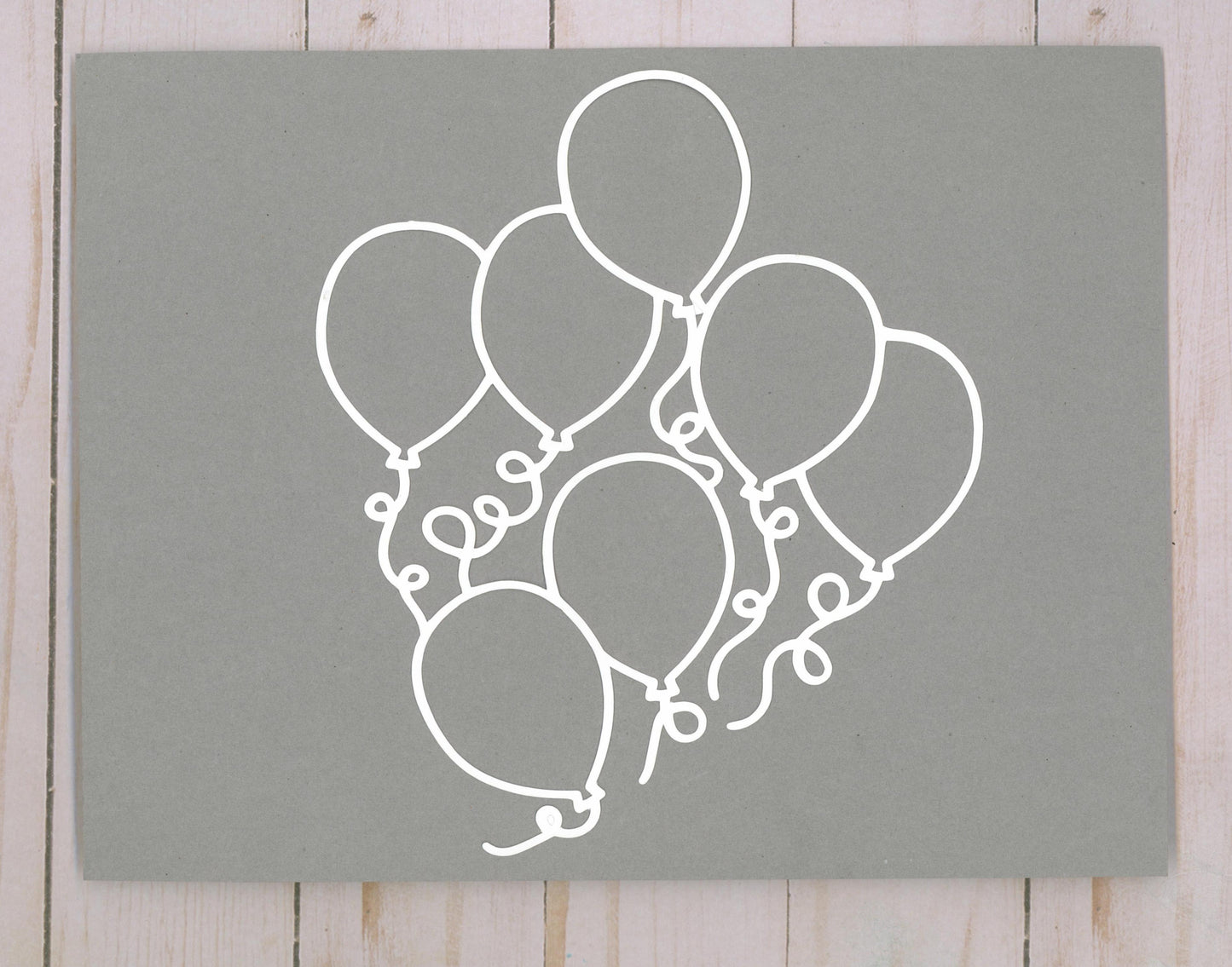 Balloons Cardstock Cut