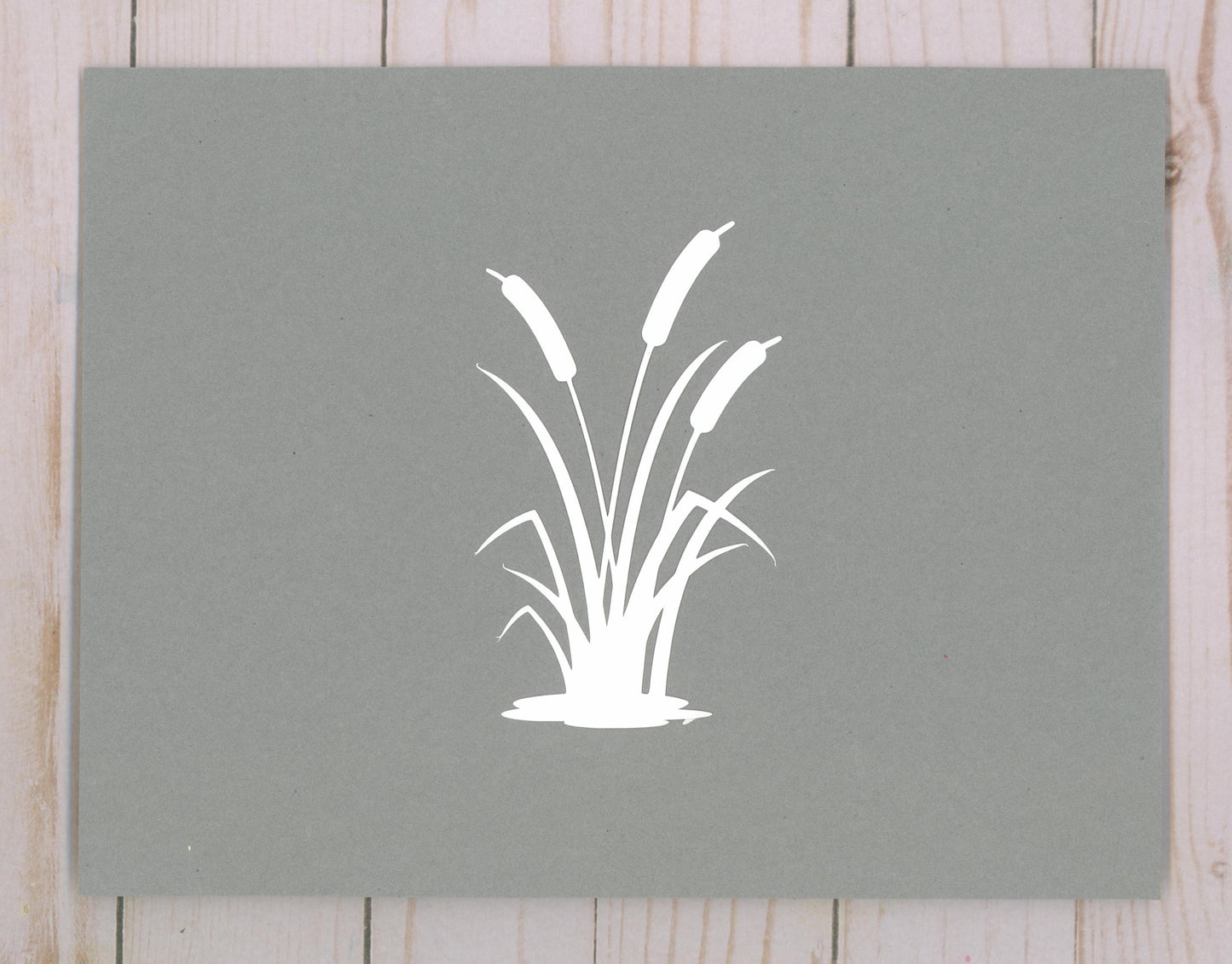 "Cat Tail Bunch" Cardstock Cut