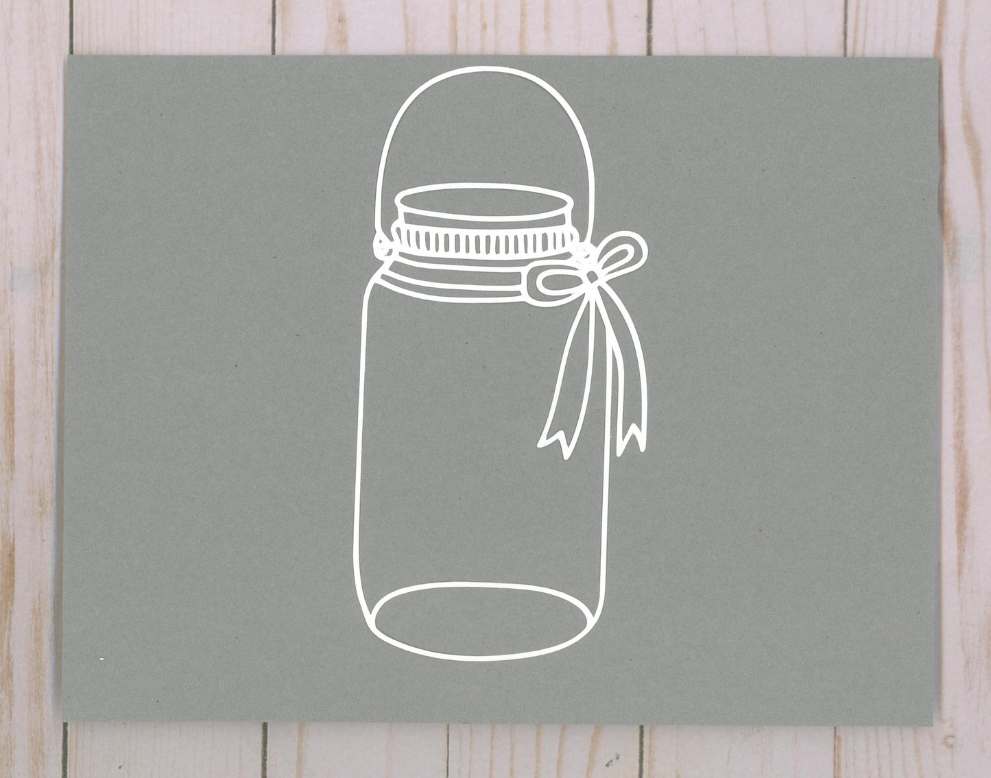 "Jar" Cardstock Cut