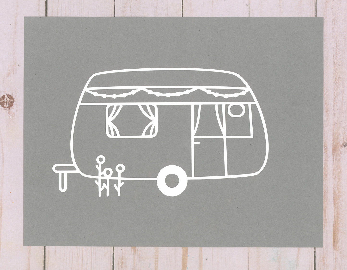 "Camper" Cardstock Cut