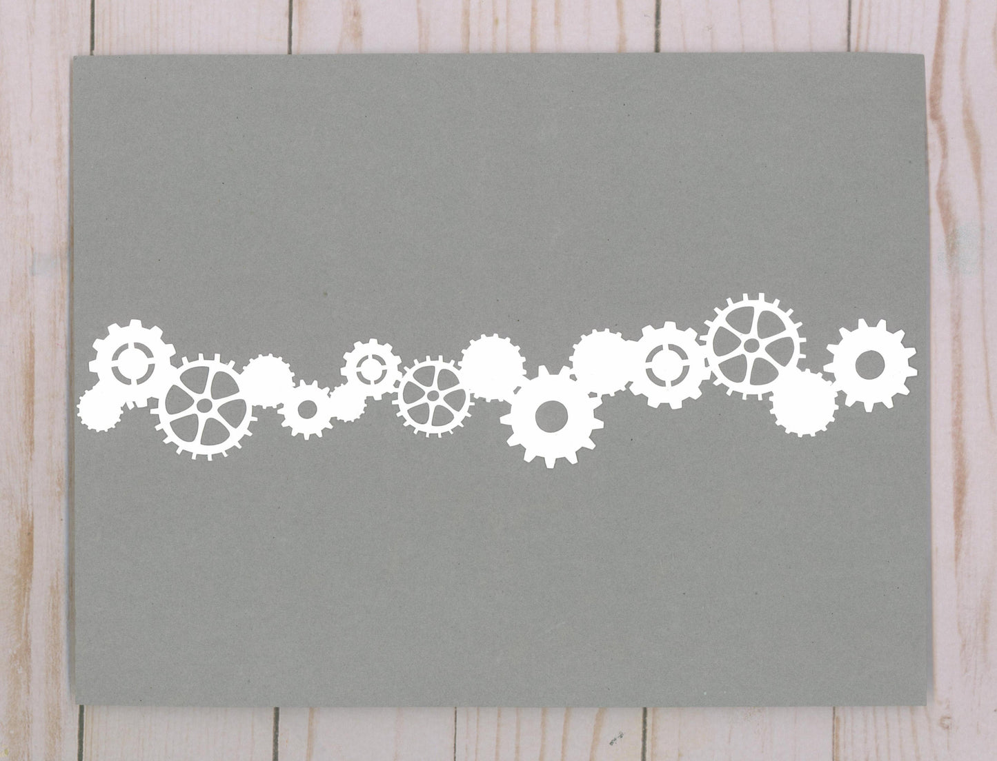 "Cog Border" Cardstock Cut