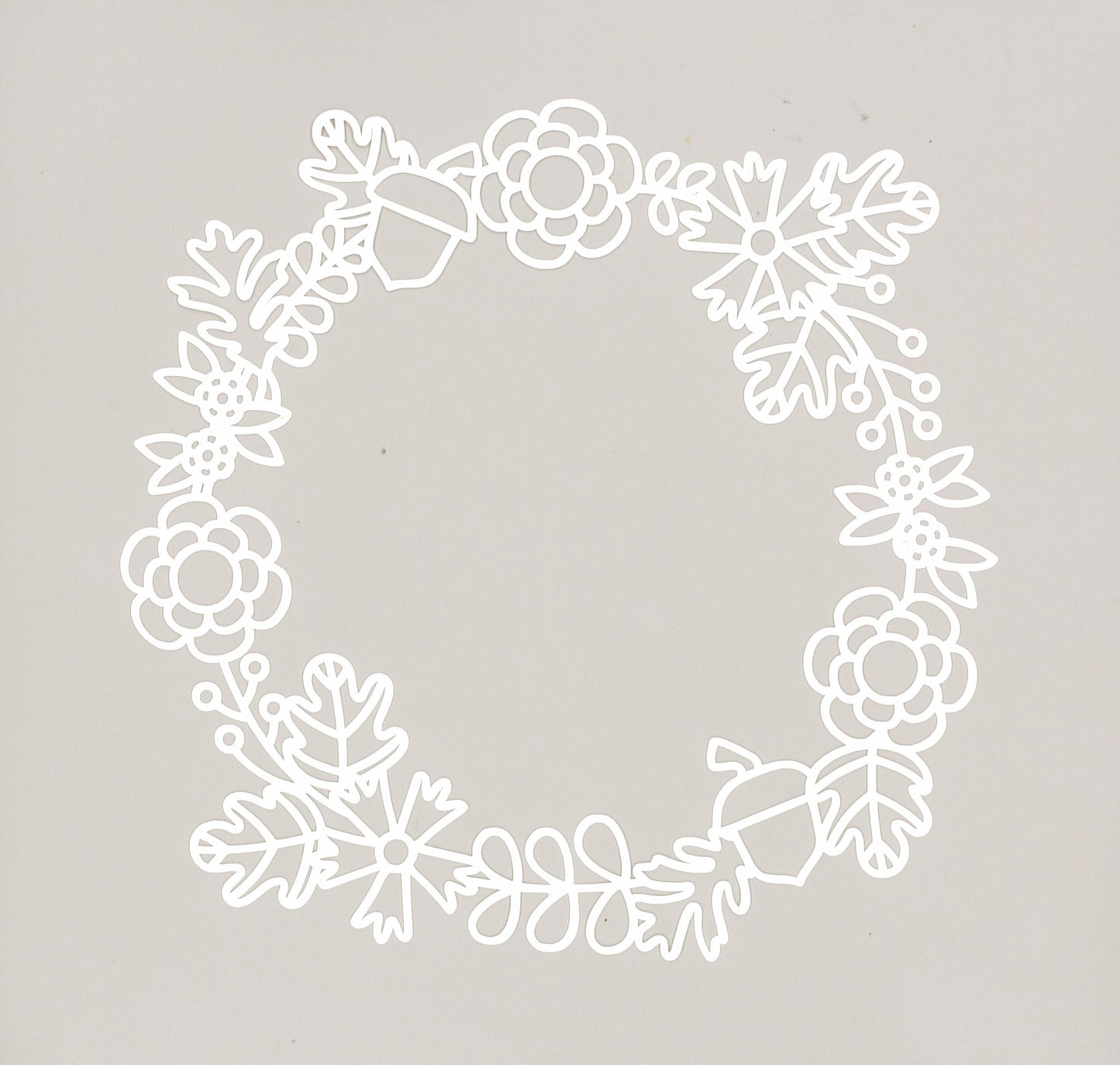 "Fall Wreath" Cardstock Cut
