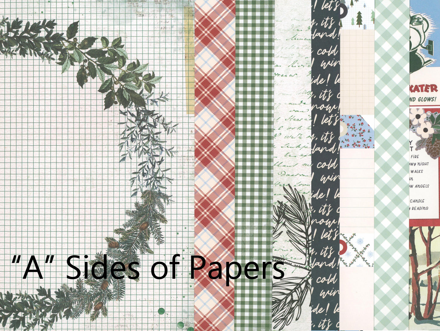 "Peppermints & Pine" Paper Add On