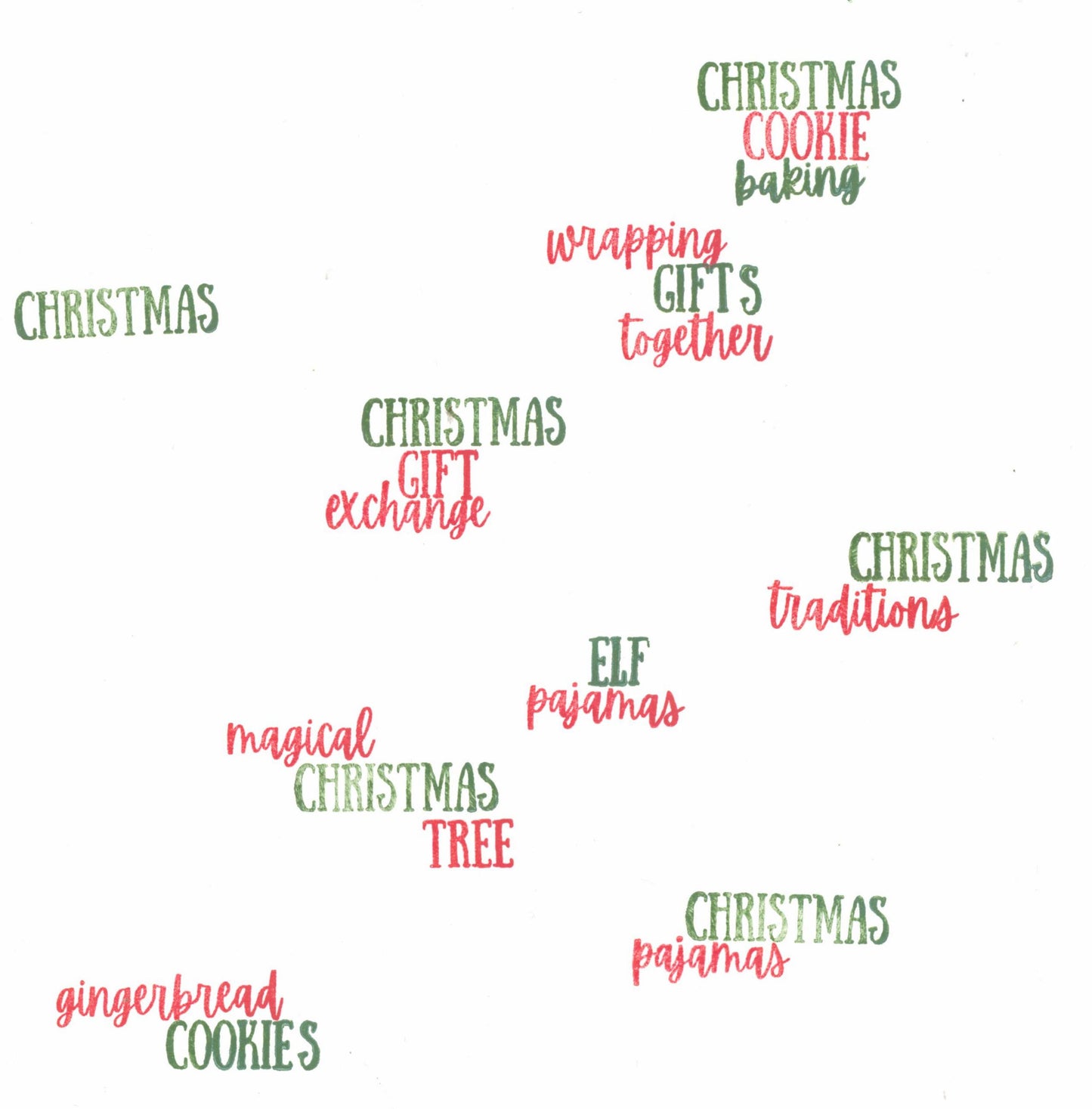 "Christmas Sentiments" 4x6 Stamp Set