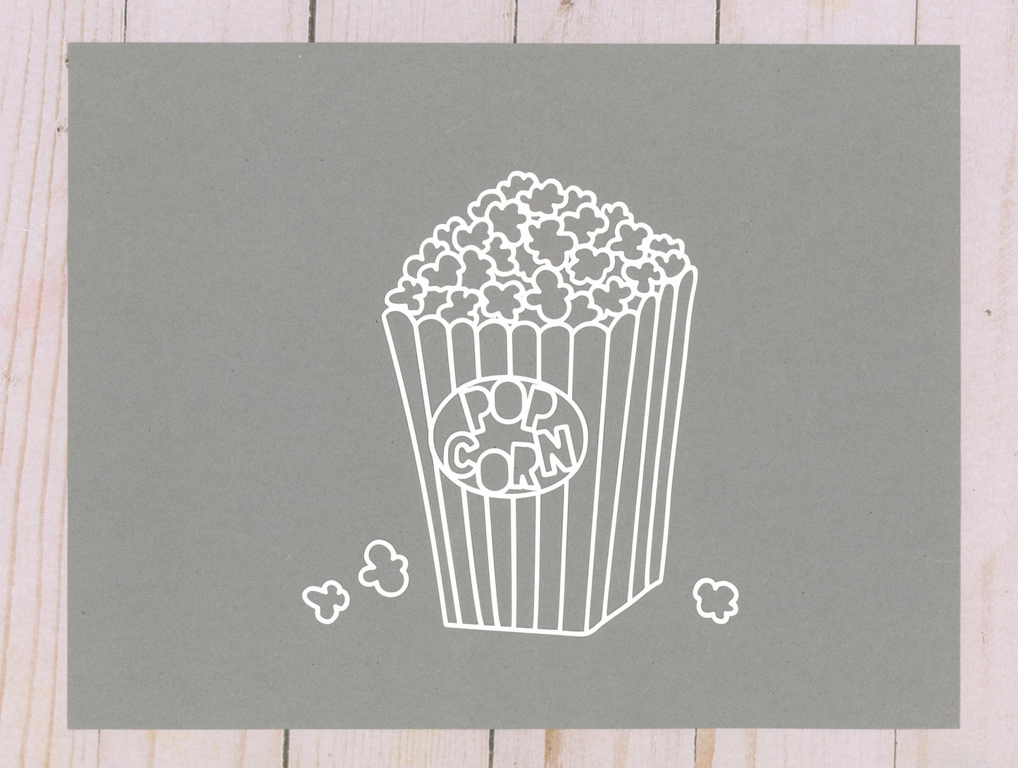 "Popcorn" Cardstock Cut
