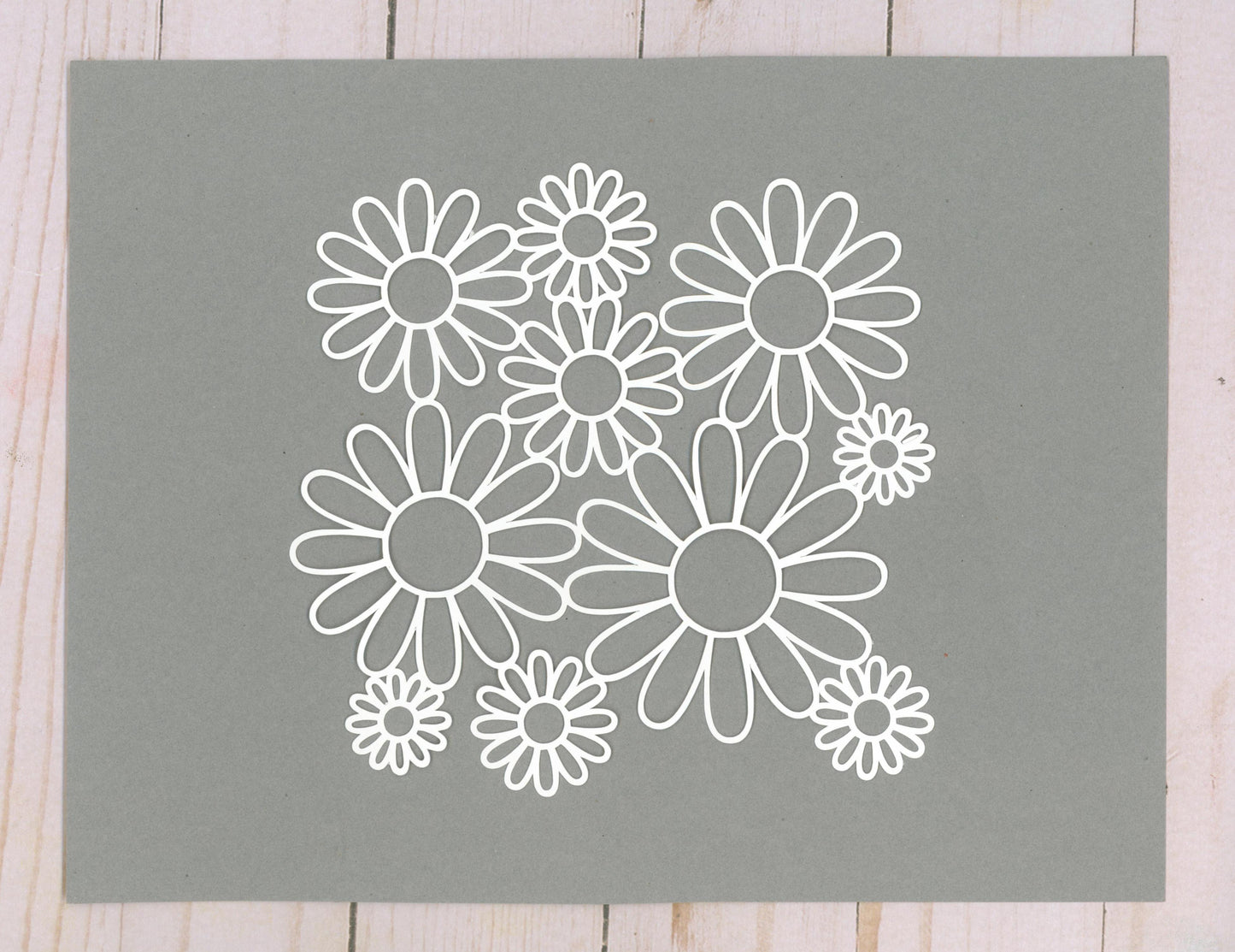 "Flower Bunch" Cardstock Cut