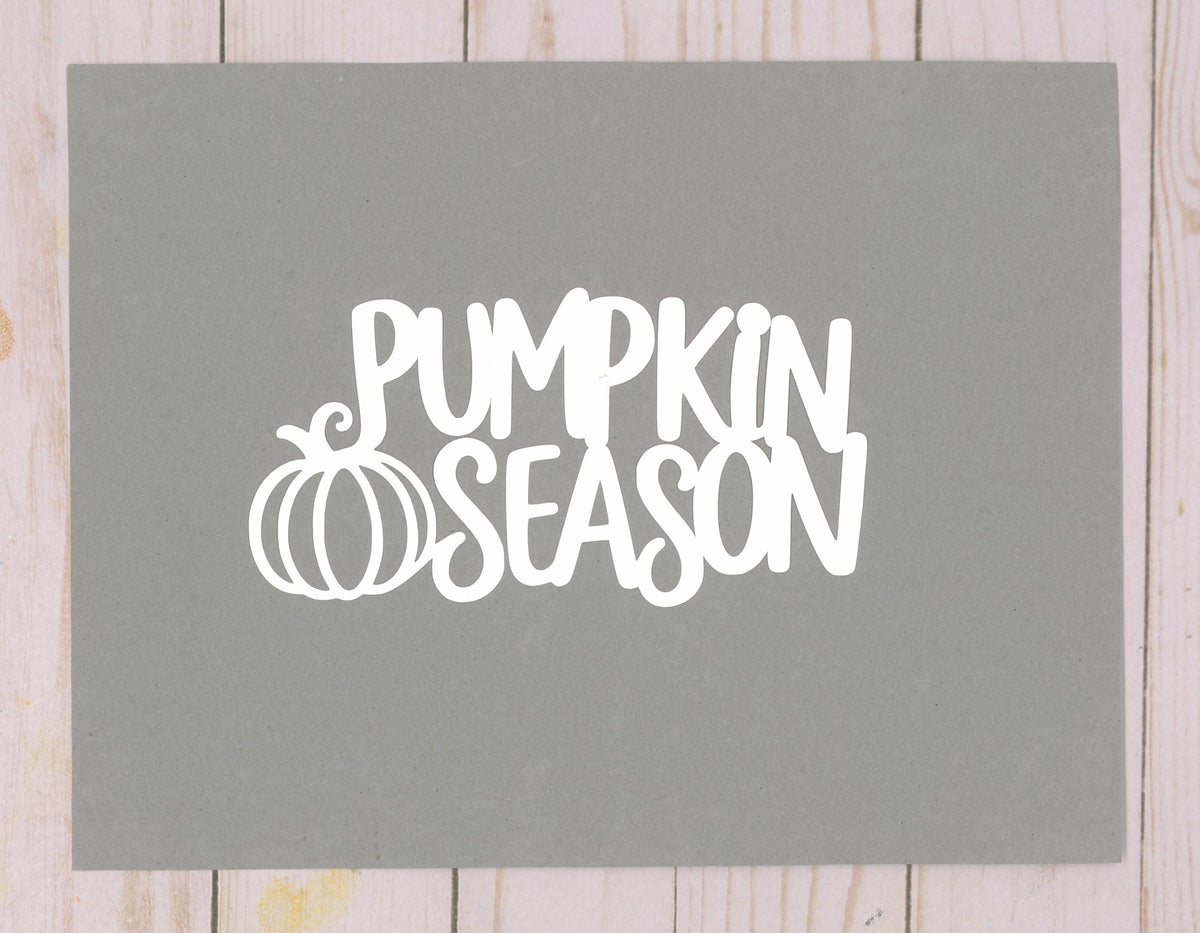 "Pumpkin Season" Cardstock Cut
