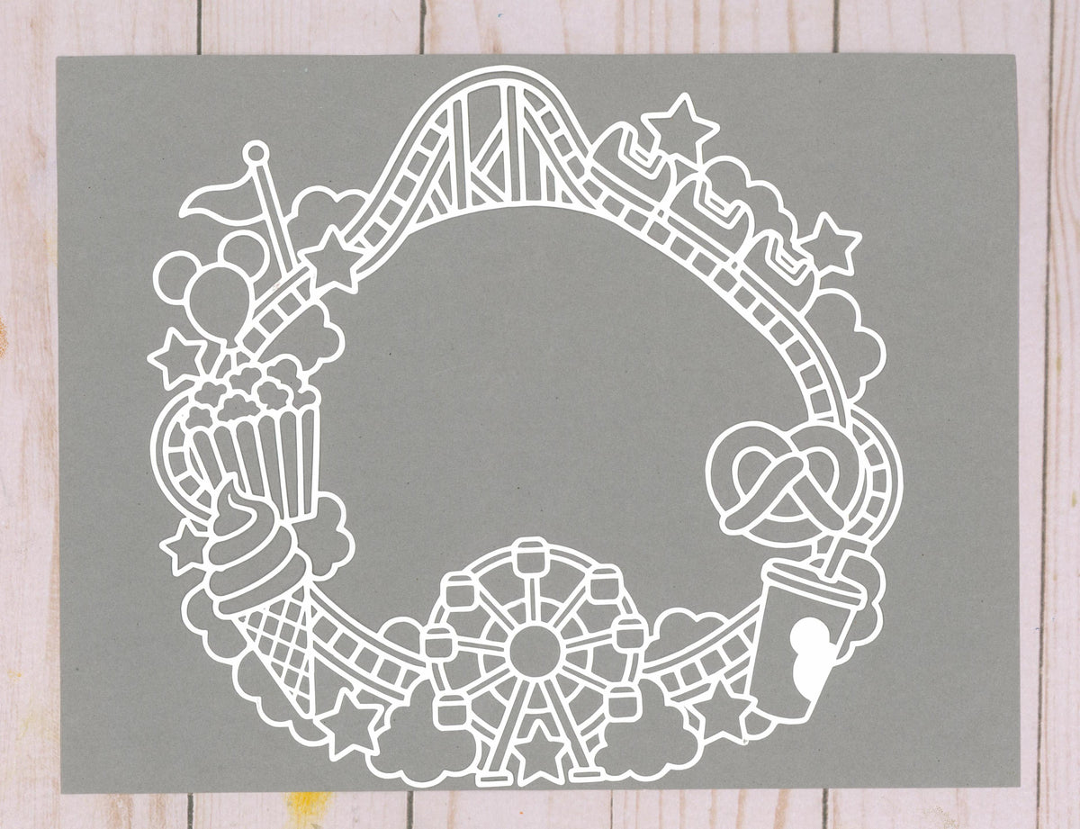 Park Daydream Wreath Cardstock Cut