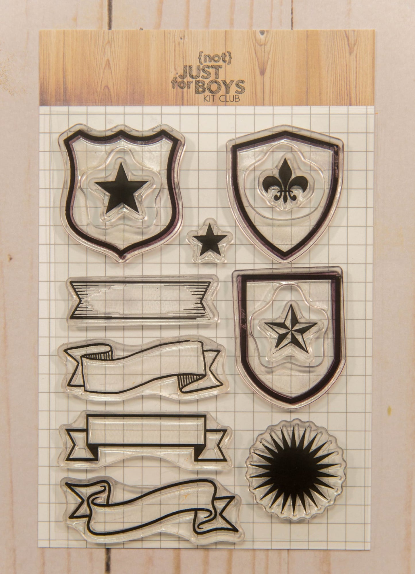 "NJFB Badges" 4x6 Stamp Set
