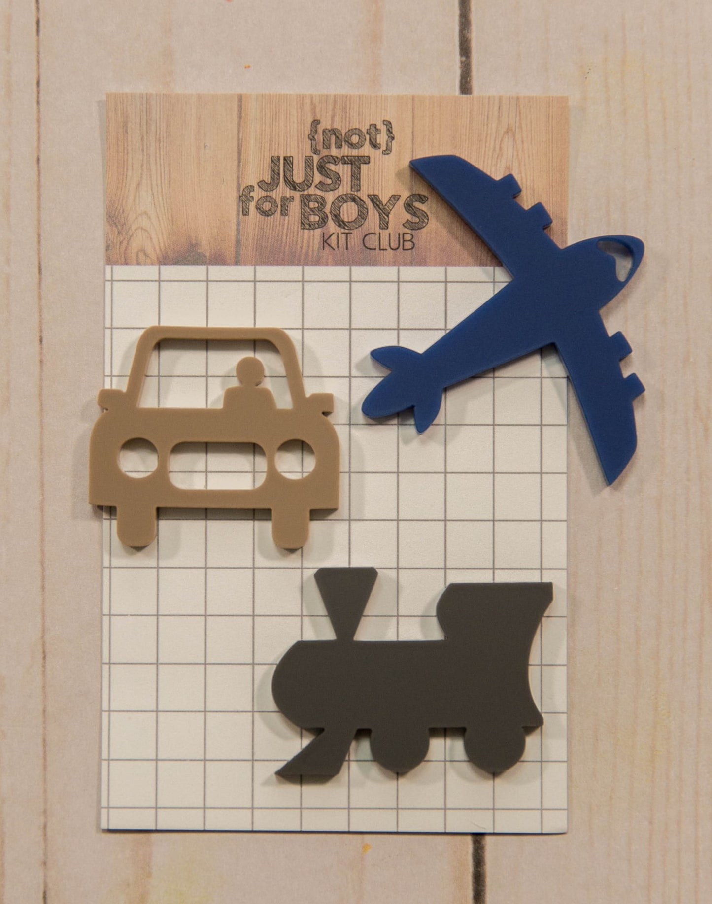 "Plane, Train & Automobile" Acrylic Trio