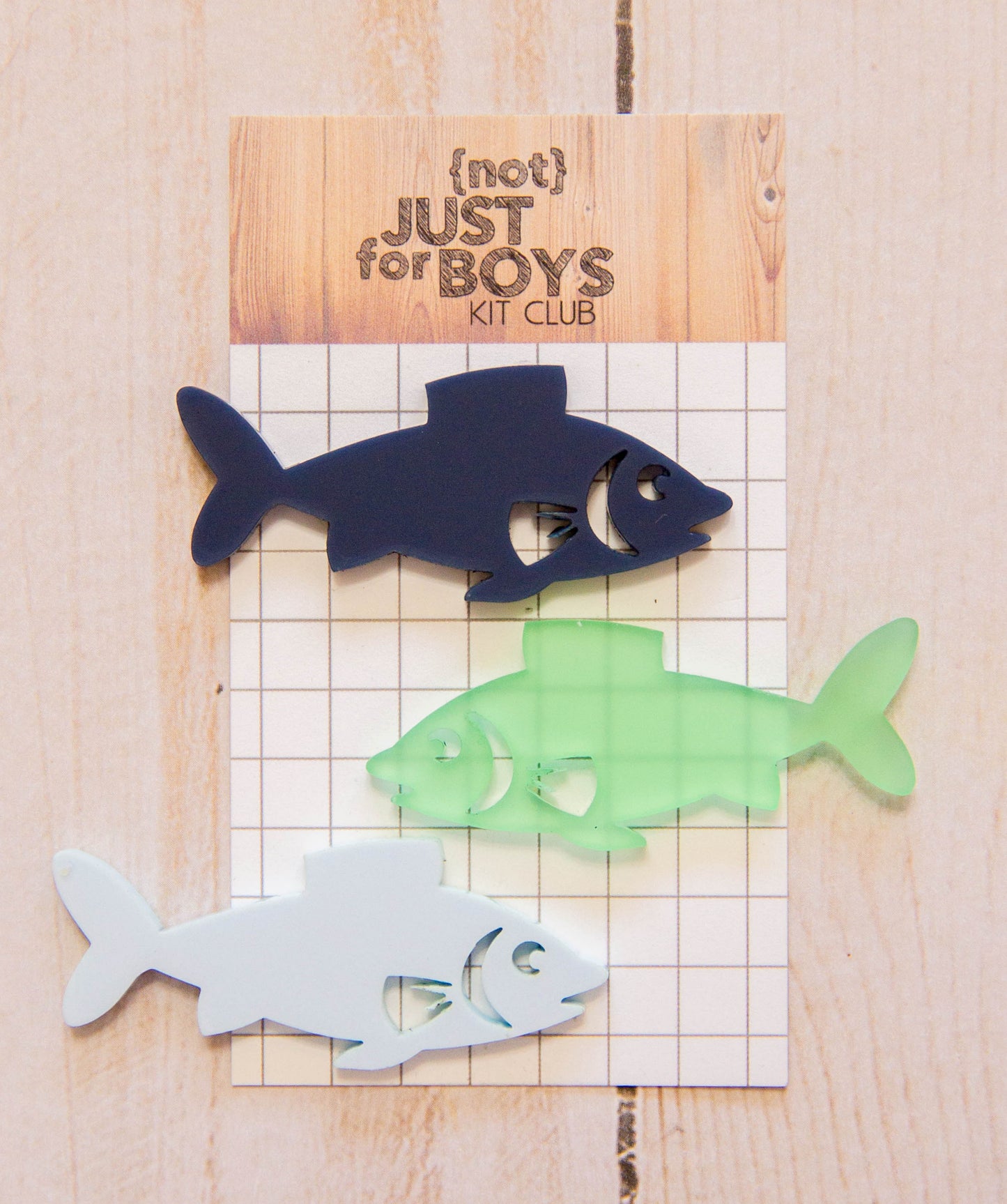 "Fish Trio" Acrylic Embellishments