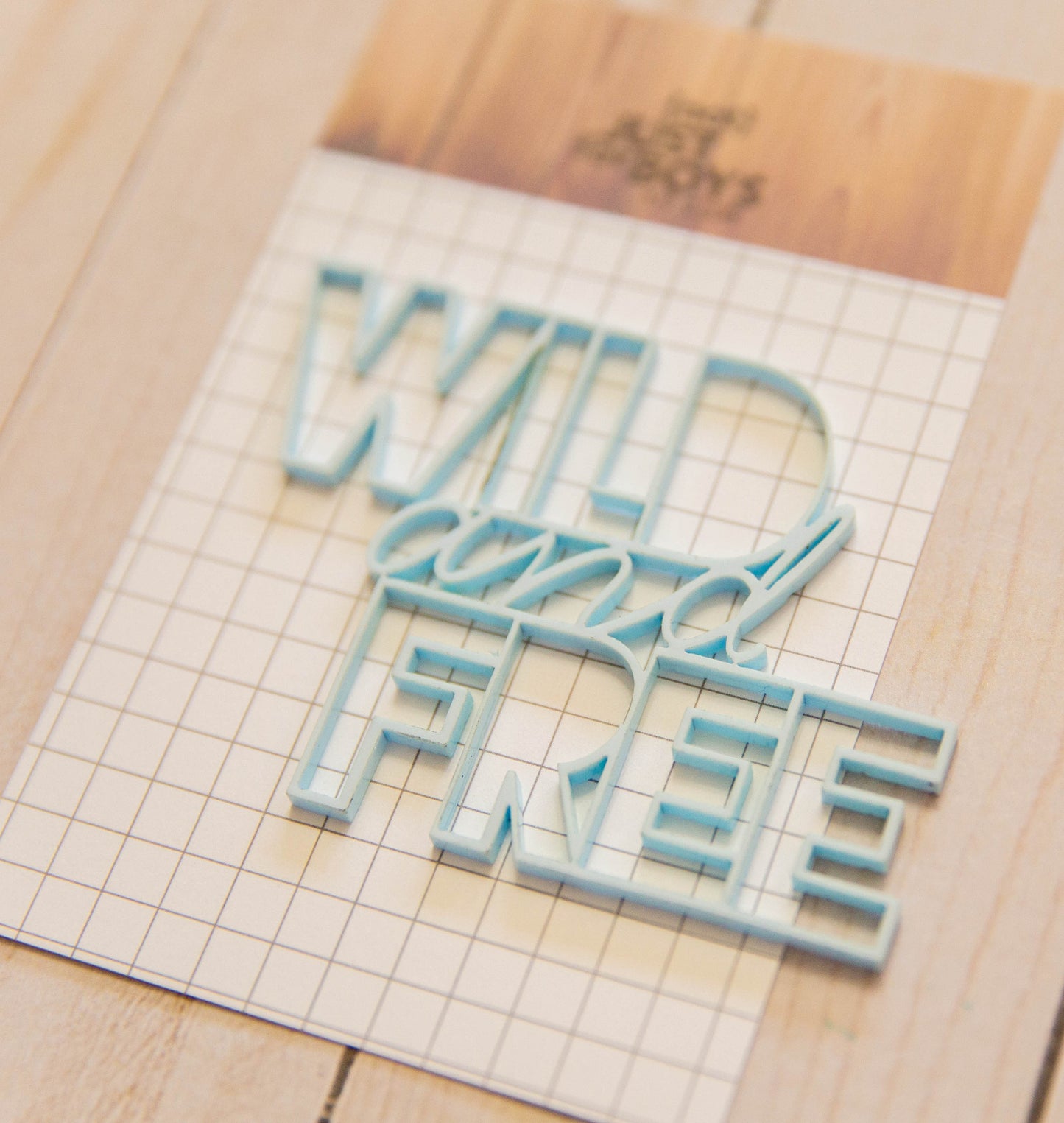 "Wild & Free" Acrylic Embellishment
