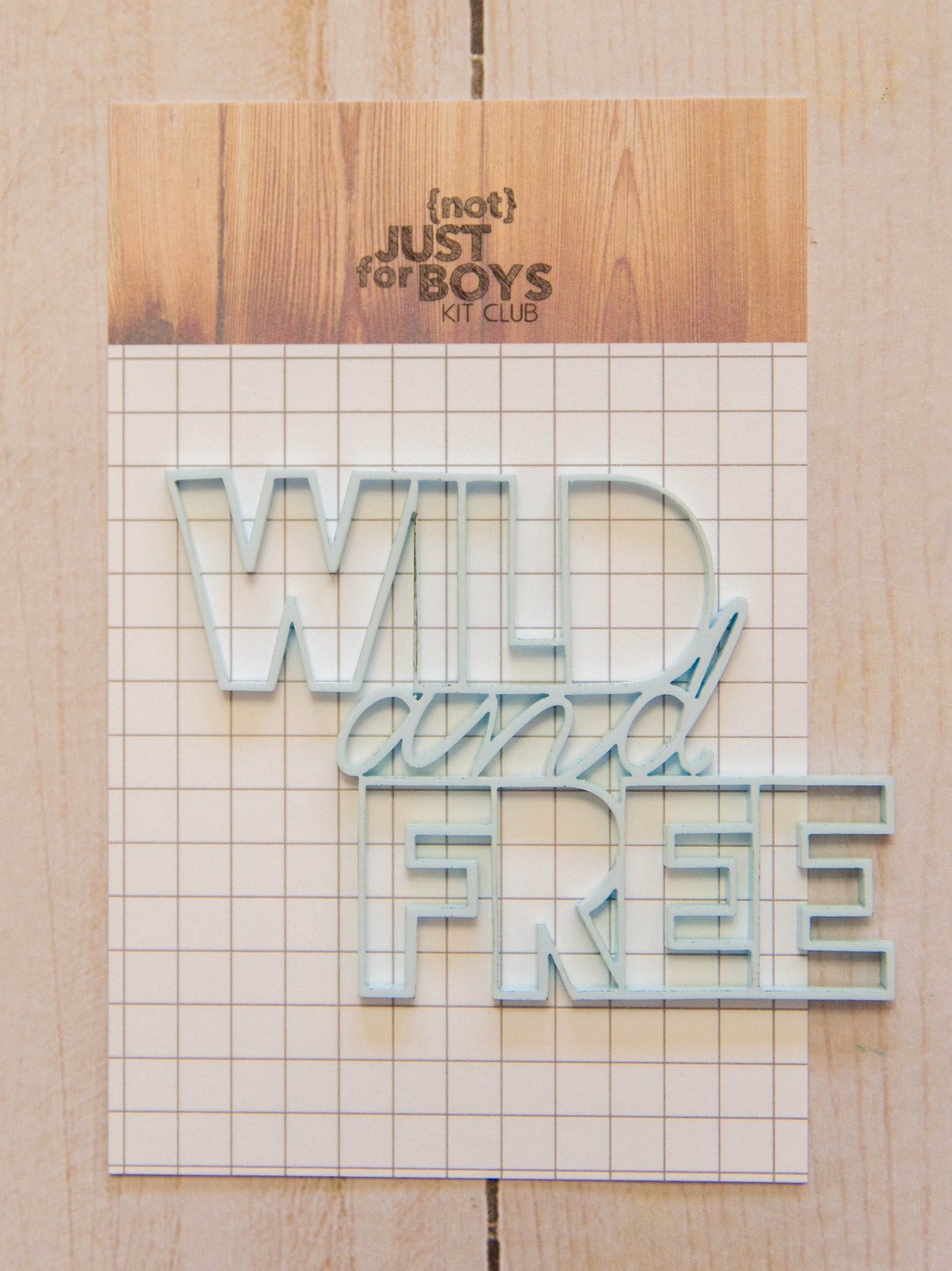 "Wild & Free" Acrylic Embellishment