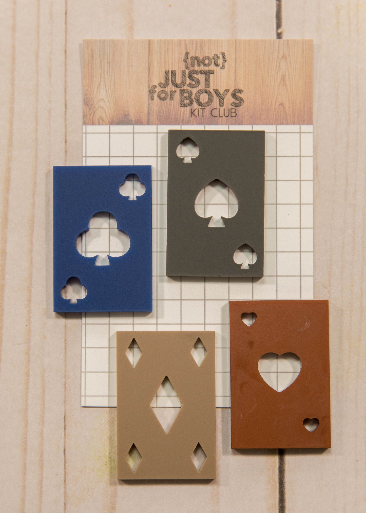 "Playing Card" Acrylic Embellishments