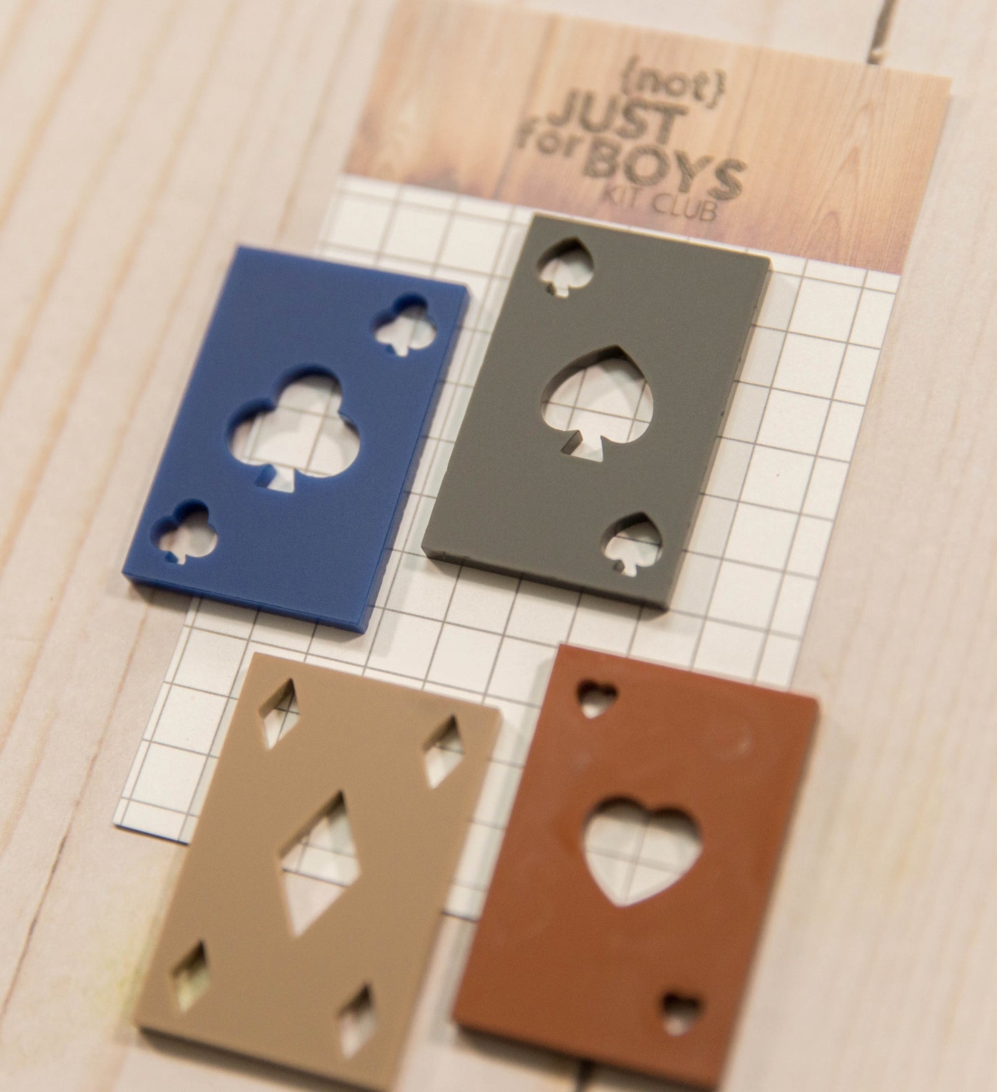 "Playing Card" Acrylic Embellishments