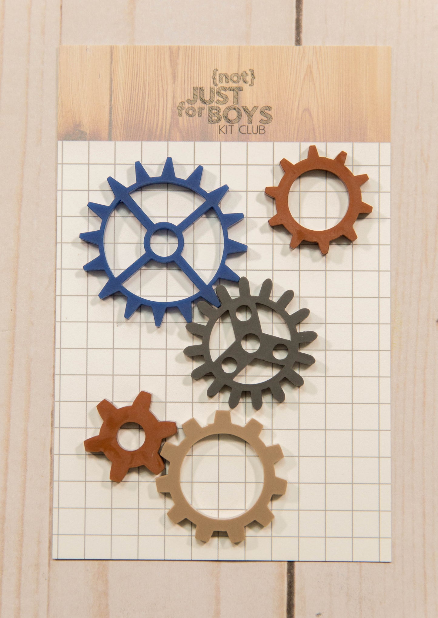 "Cog" Acrylic Embellishment Set