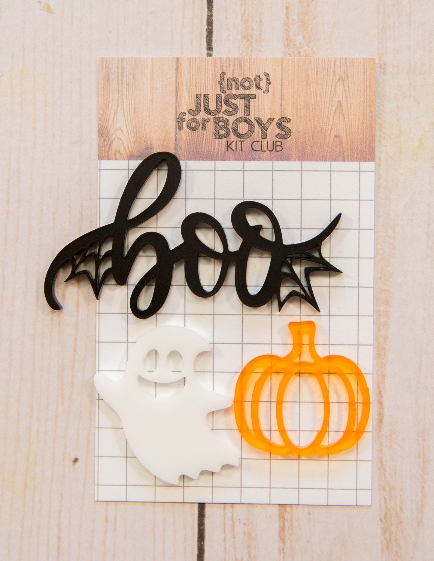 "Boo" Acrylic Trio