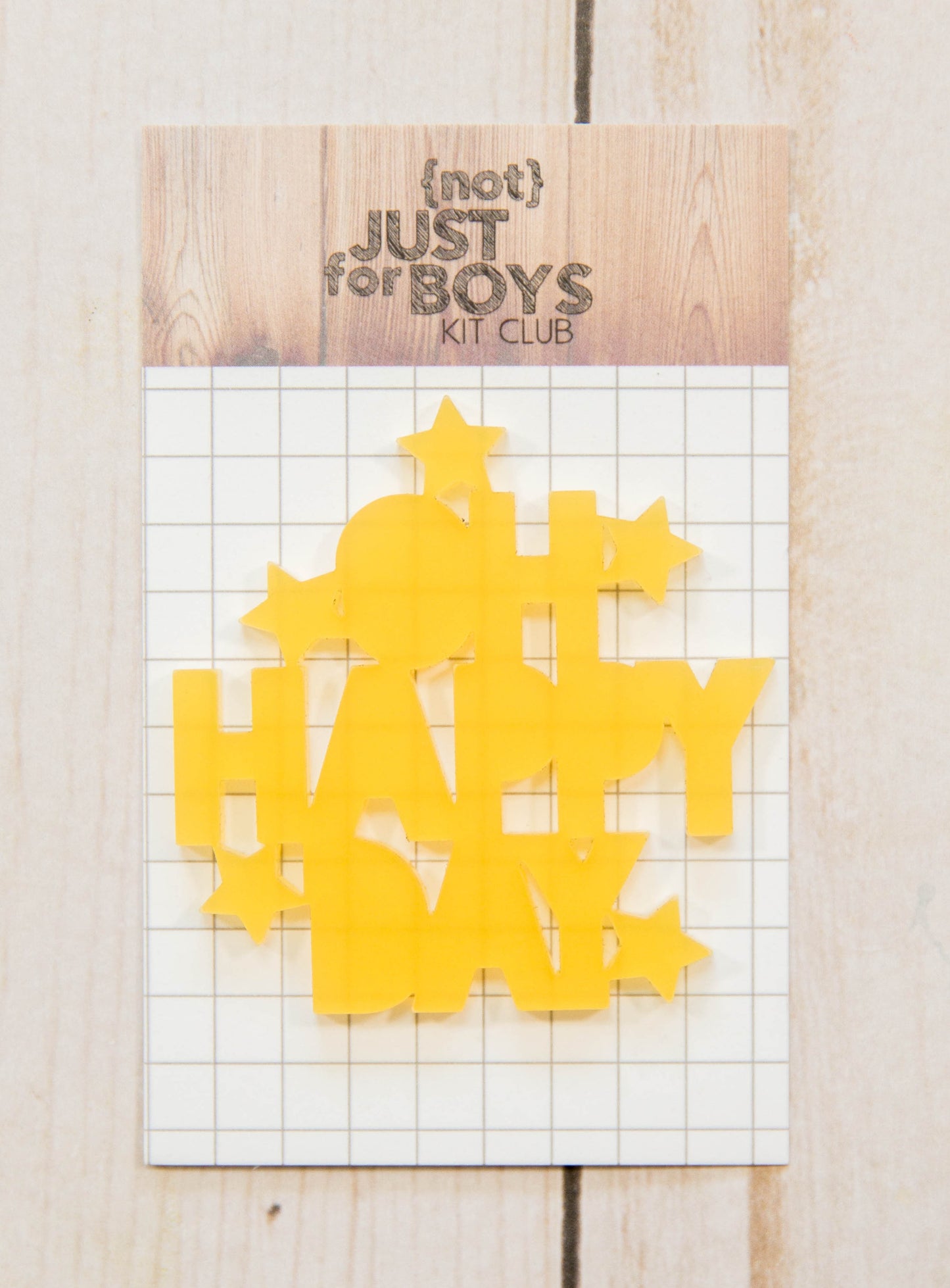 "Oh Happy Day" Acrylic Embellishment