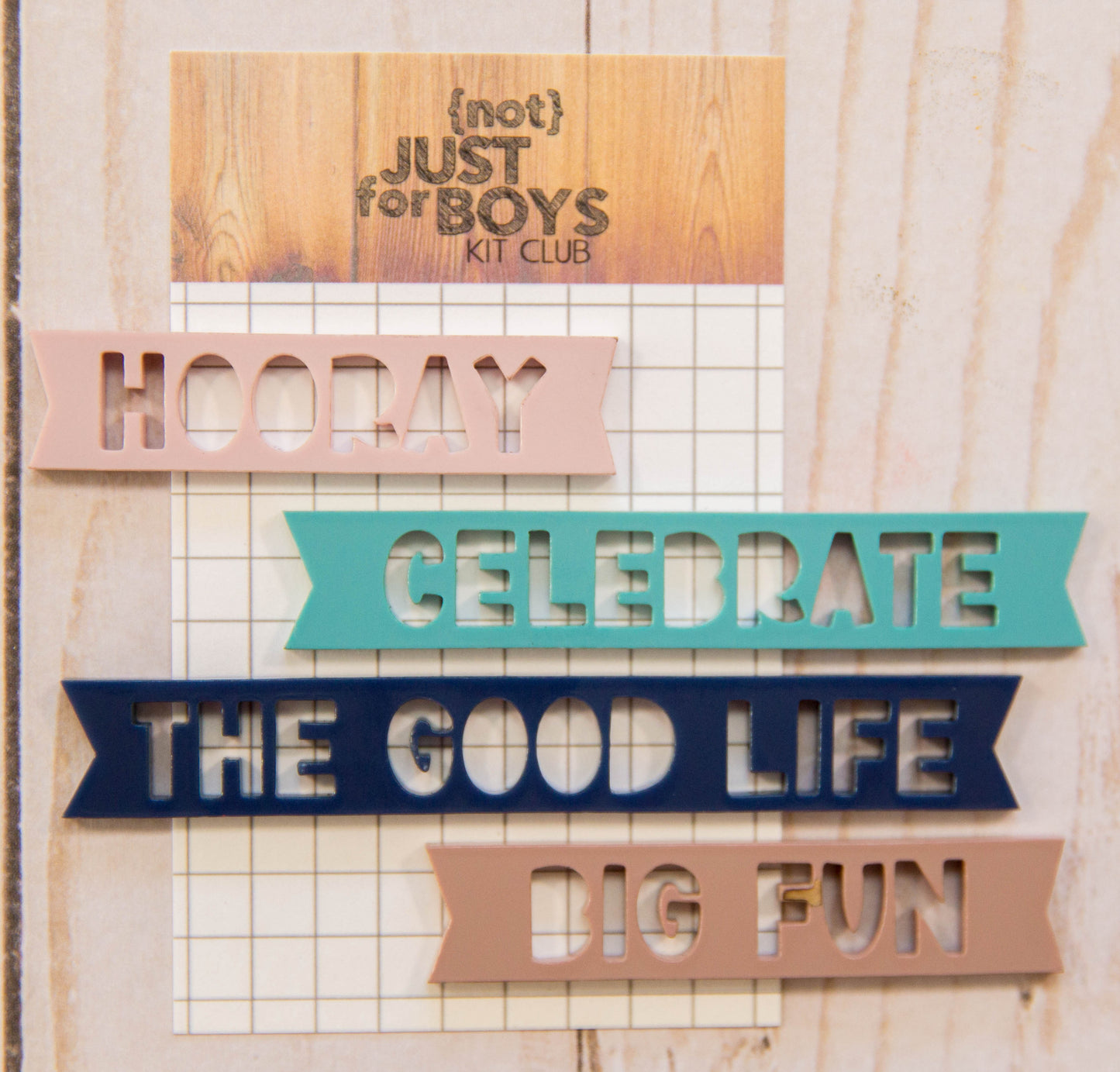 "The Good Life" Acrylic Phrase Embellishments- JUST RESTOCKED!