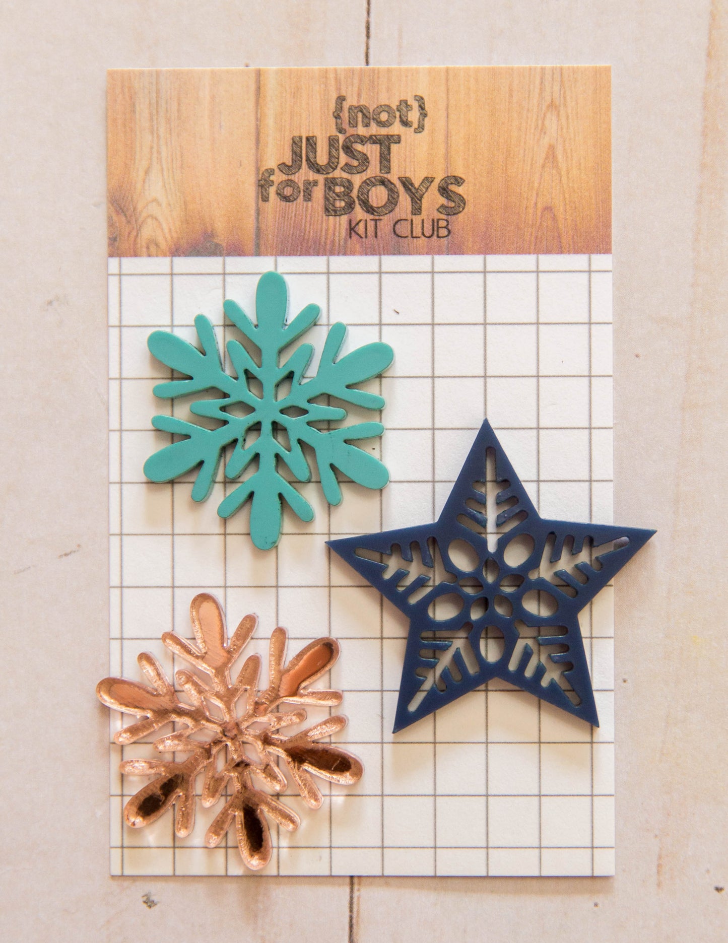 Snowflake Trio Acrylic Embellishments-- JUST RESTOCKED!