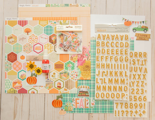"Harvest Plaid" Page Kit by Meridy Twilling