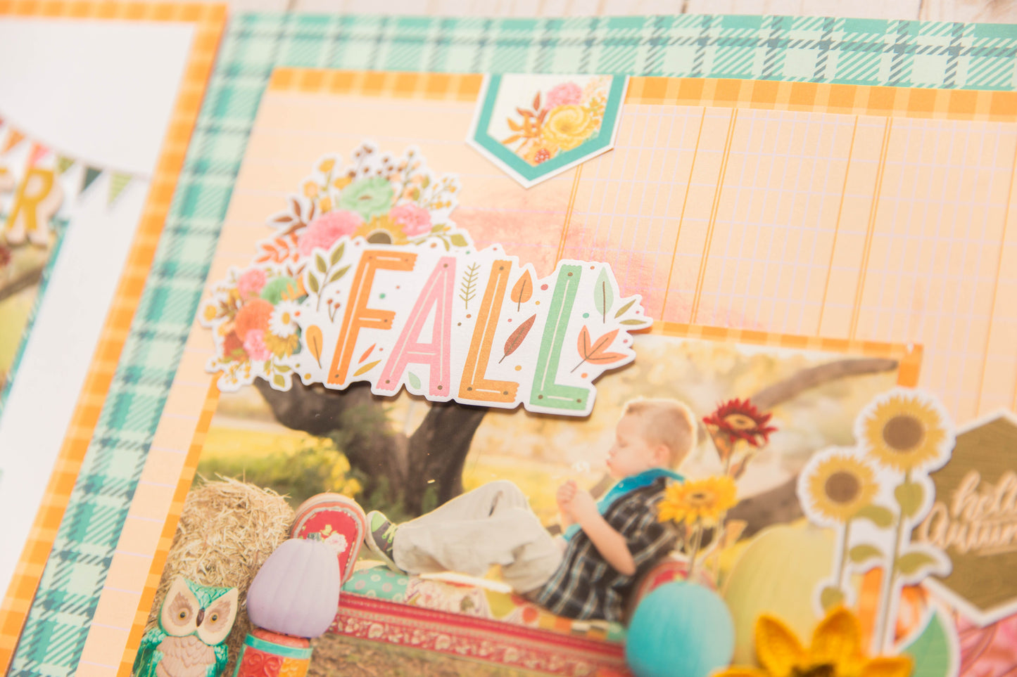 "Harvest Plaid" Page Kit by Meridy Twilling