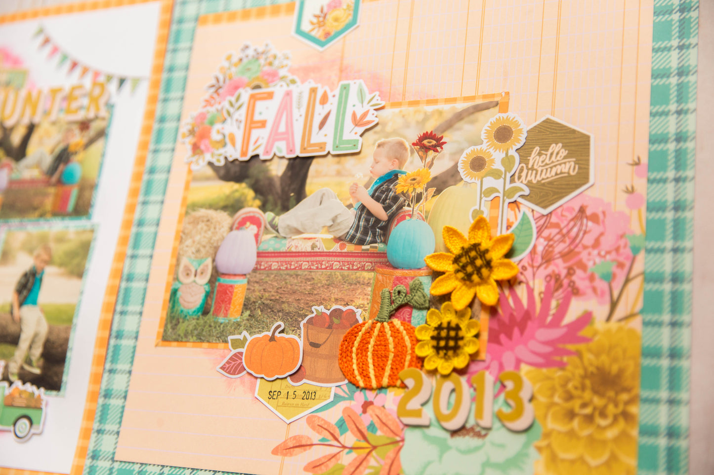 "Harvest Plaid" Page Kit by Meridy Twilling