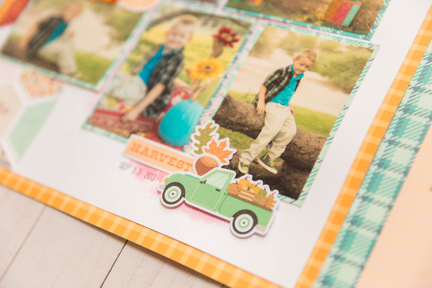 "Harvest Plaid" Page Kit by Meridy Twilling