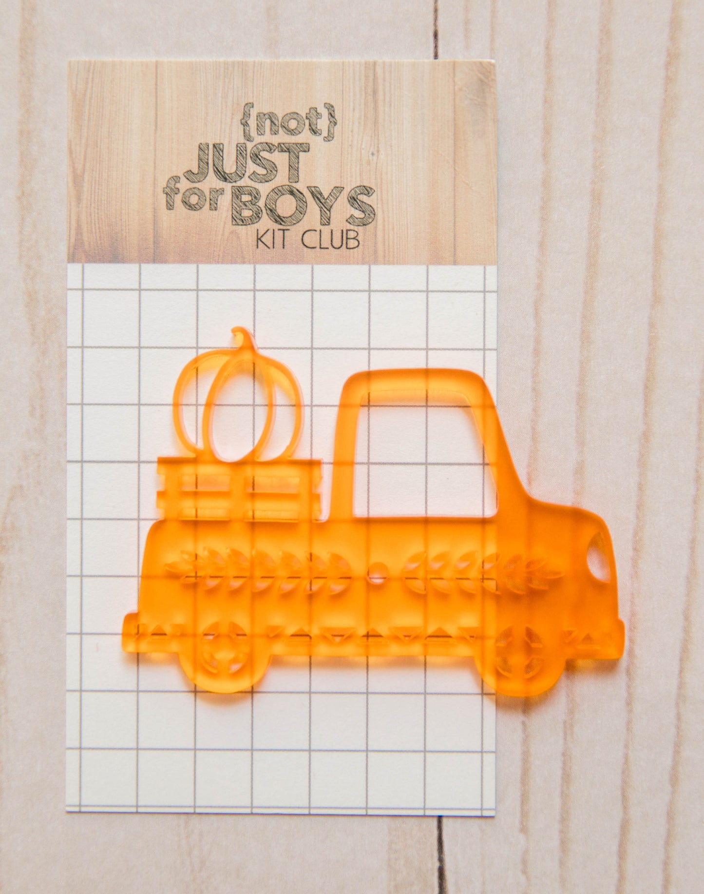 "Fall Truck" Acrylic Embellishment