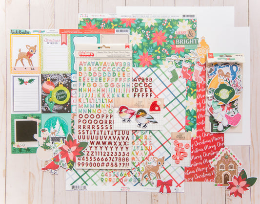 "Merry & Bright" Page Kit by Meridy Twilling