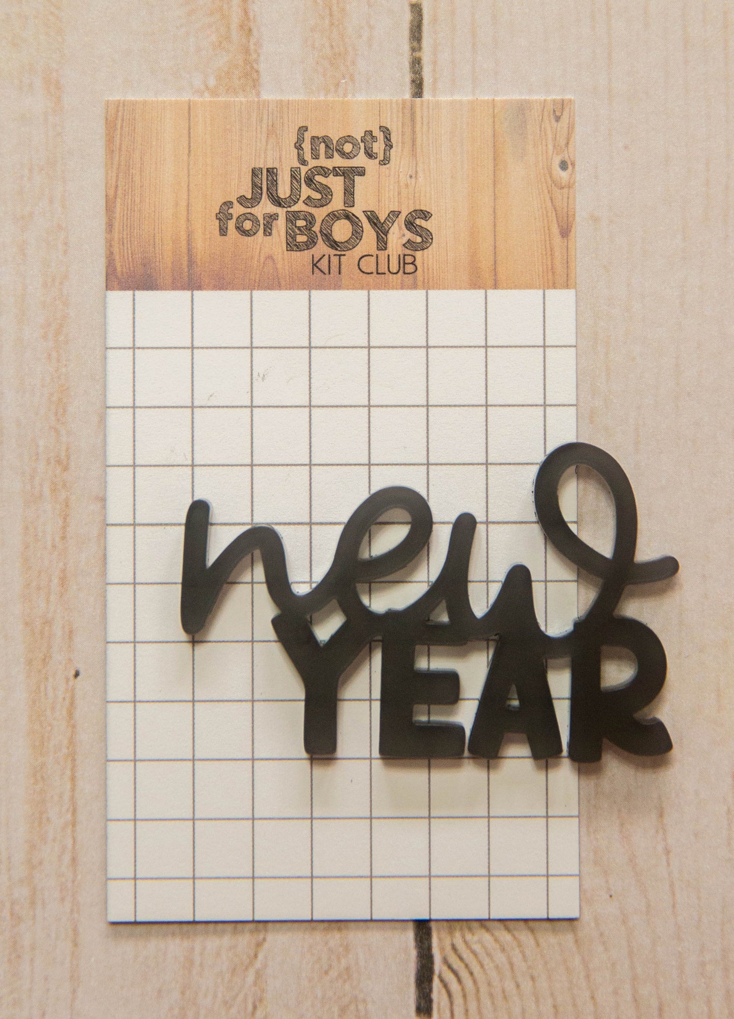 "New Year" Acrylic Embellishment