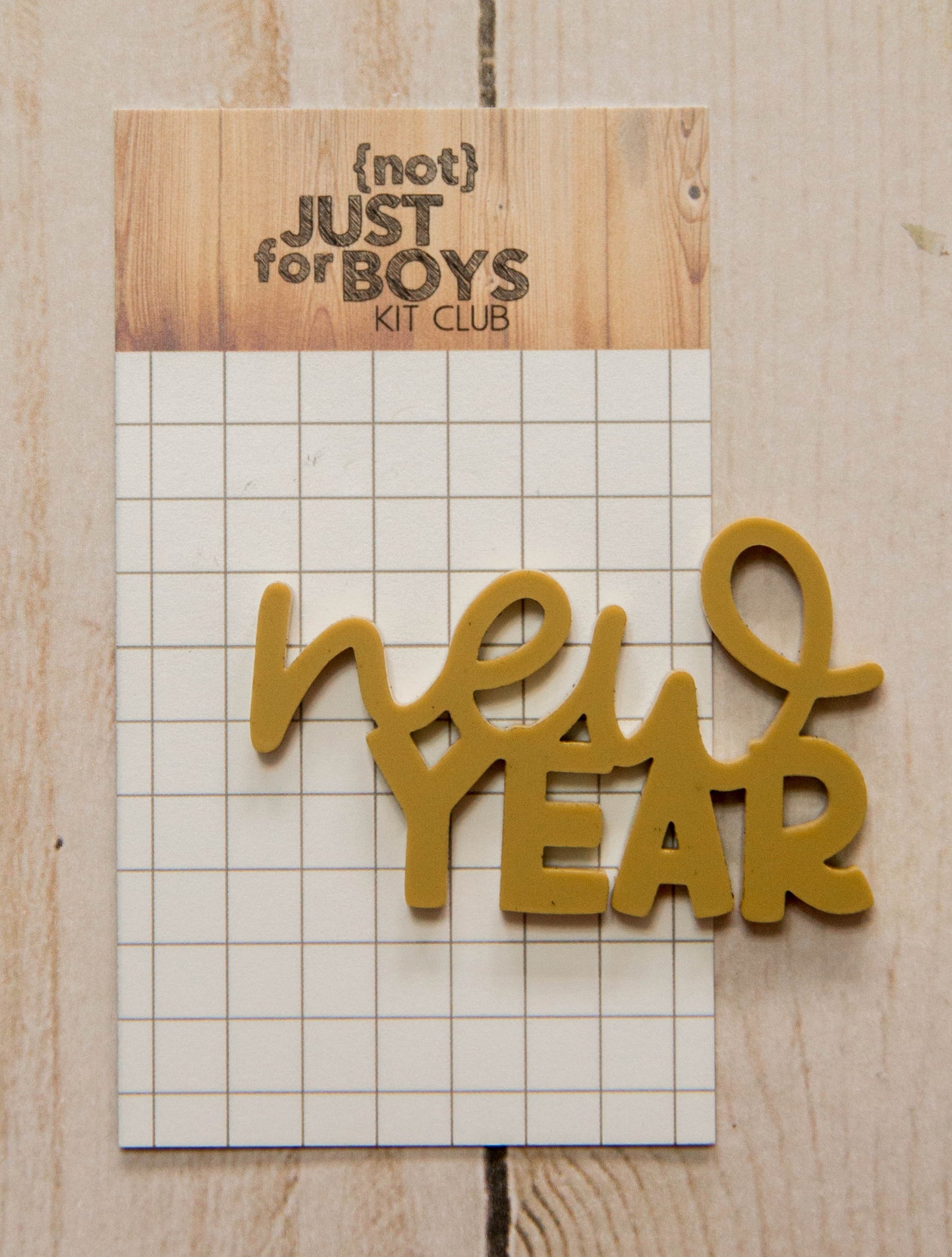 "New Year" Acrylic Embellishment