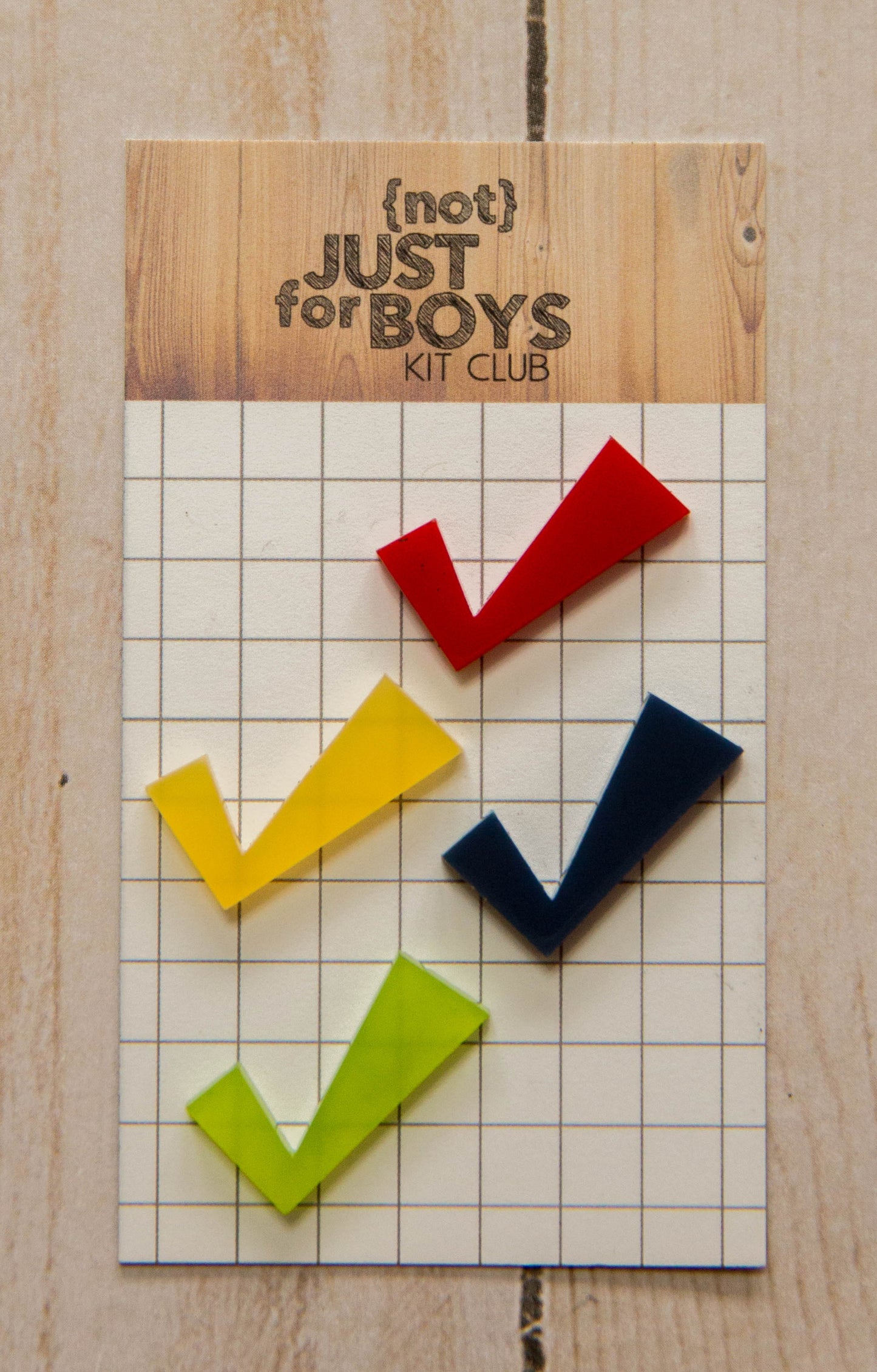 Checkmarks Acrylic Embellishments