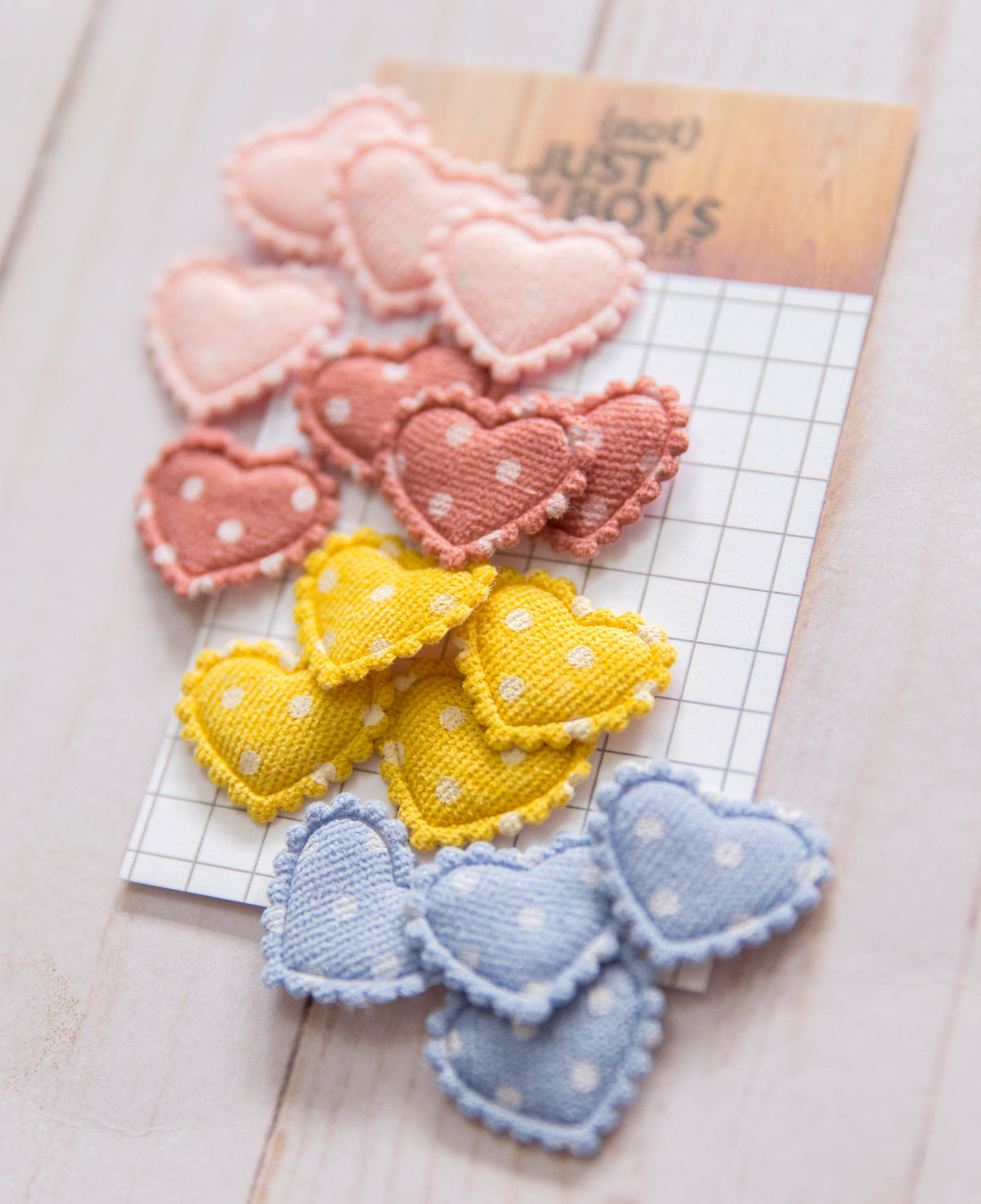 "Park Daydreams" Heart Embellishments