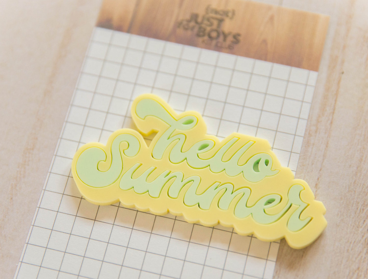 "Hello Summer" Acrylic Embellishment