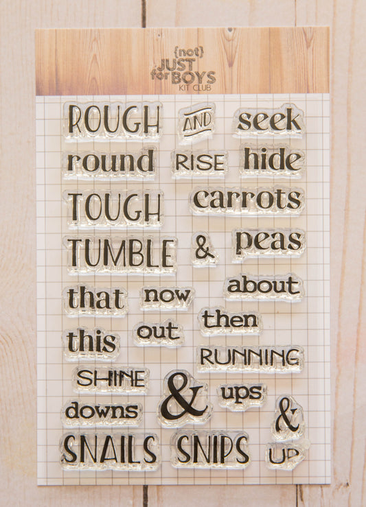 "{Not} Just for Boys" 4 x 6 Stamp Volume 2