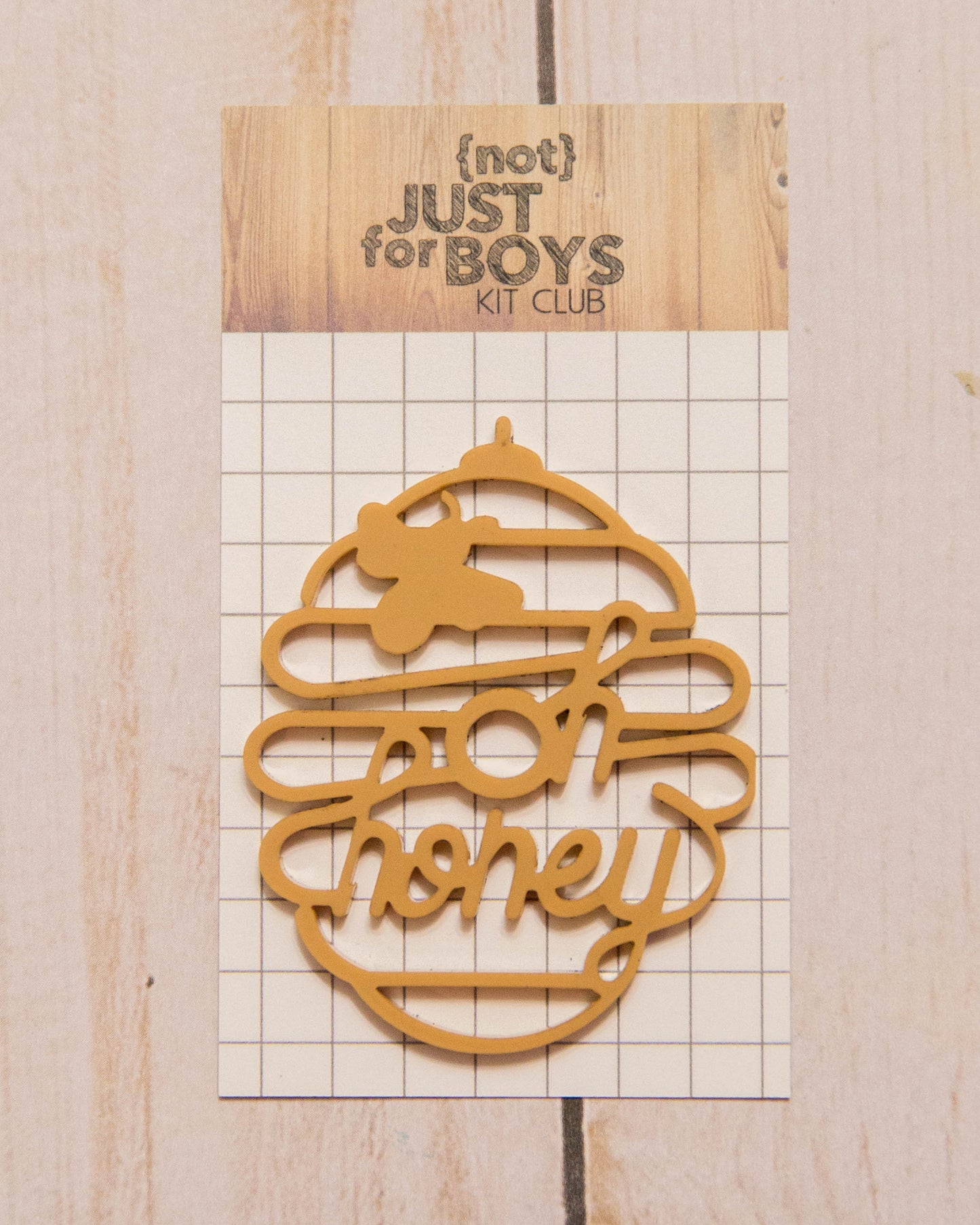 "Oh Honey" Acrylic Embellishment