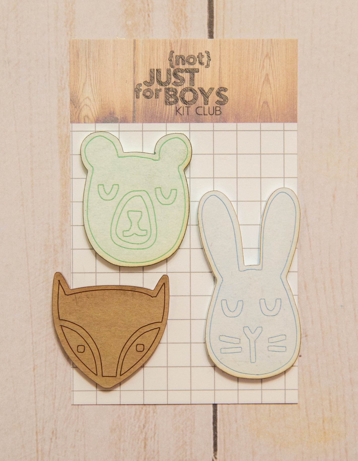 "Woodland Creature" Acrylic Trio