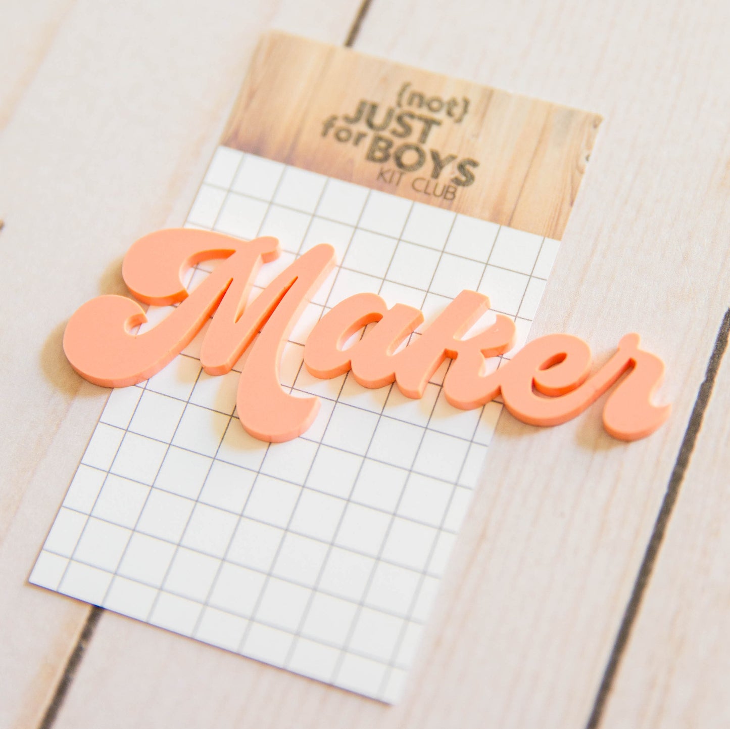 "Maker" Acrylic Embellishment
