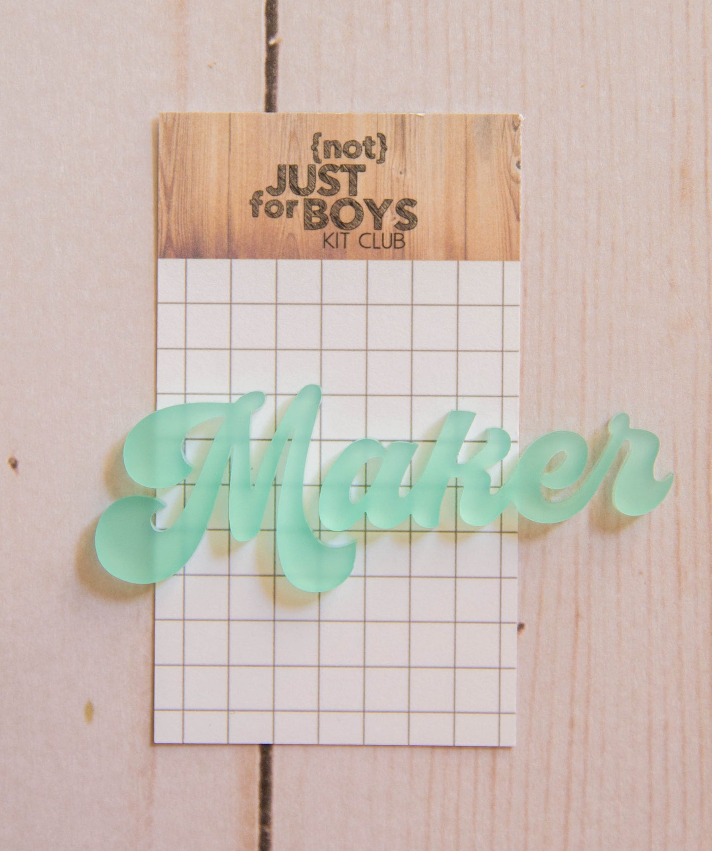 "Maker" Acrylic Embellishment