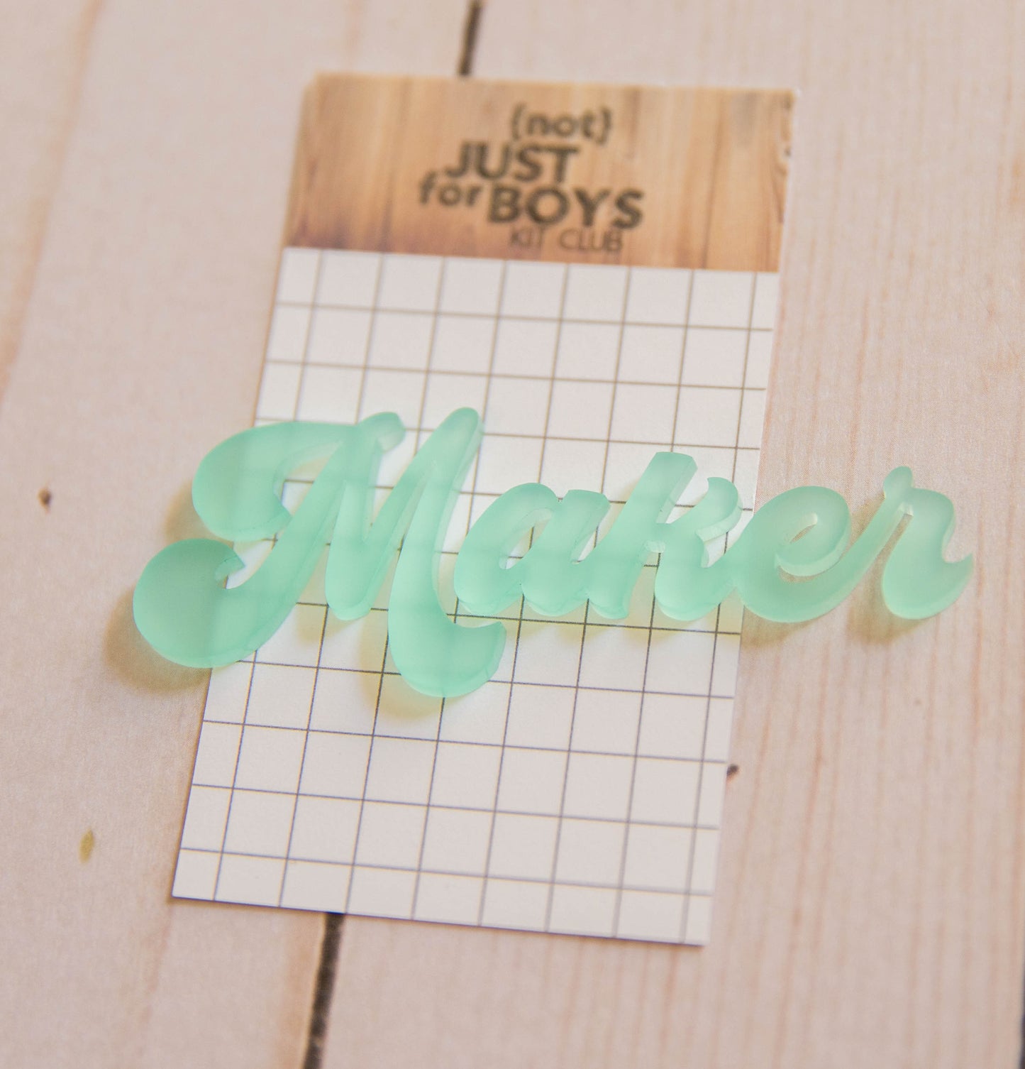 "Maker" Acrylic Embellishment