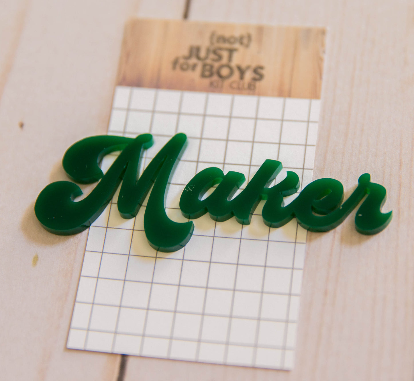 "Maker" Acrylic Embellishment