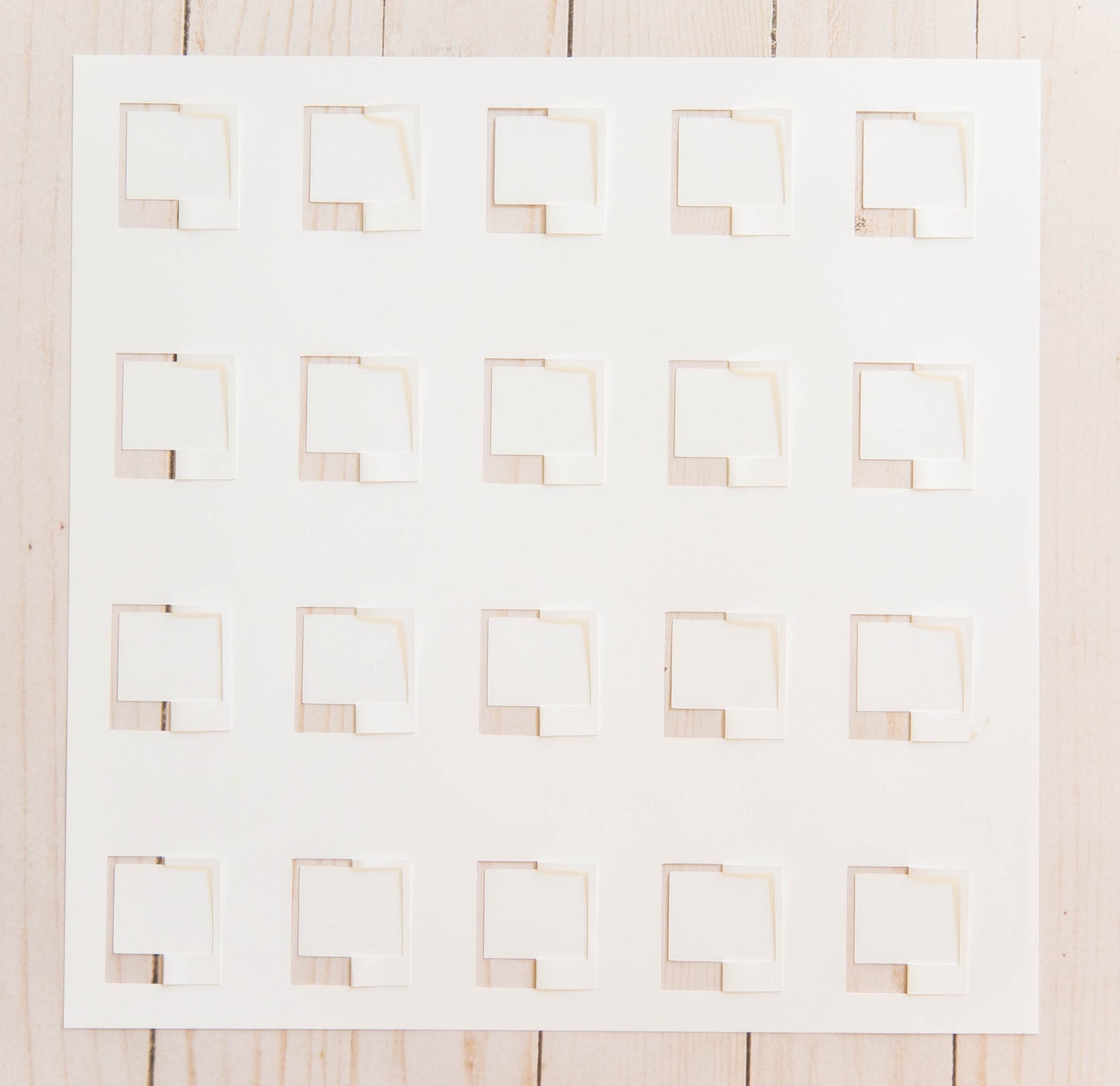 "Polariod Frame Background" Digital Cut File