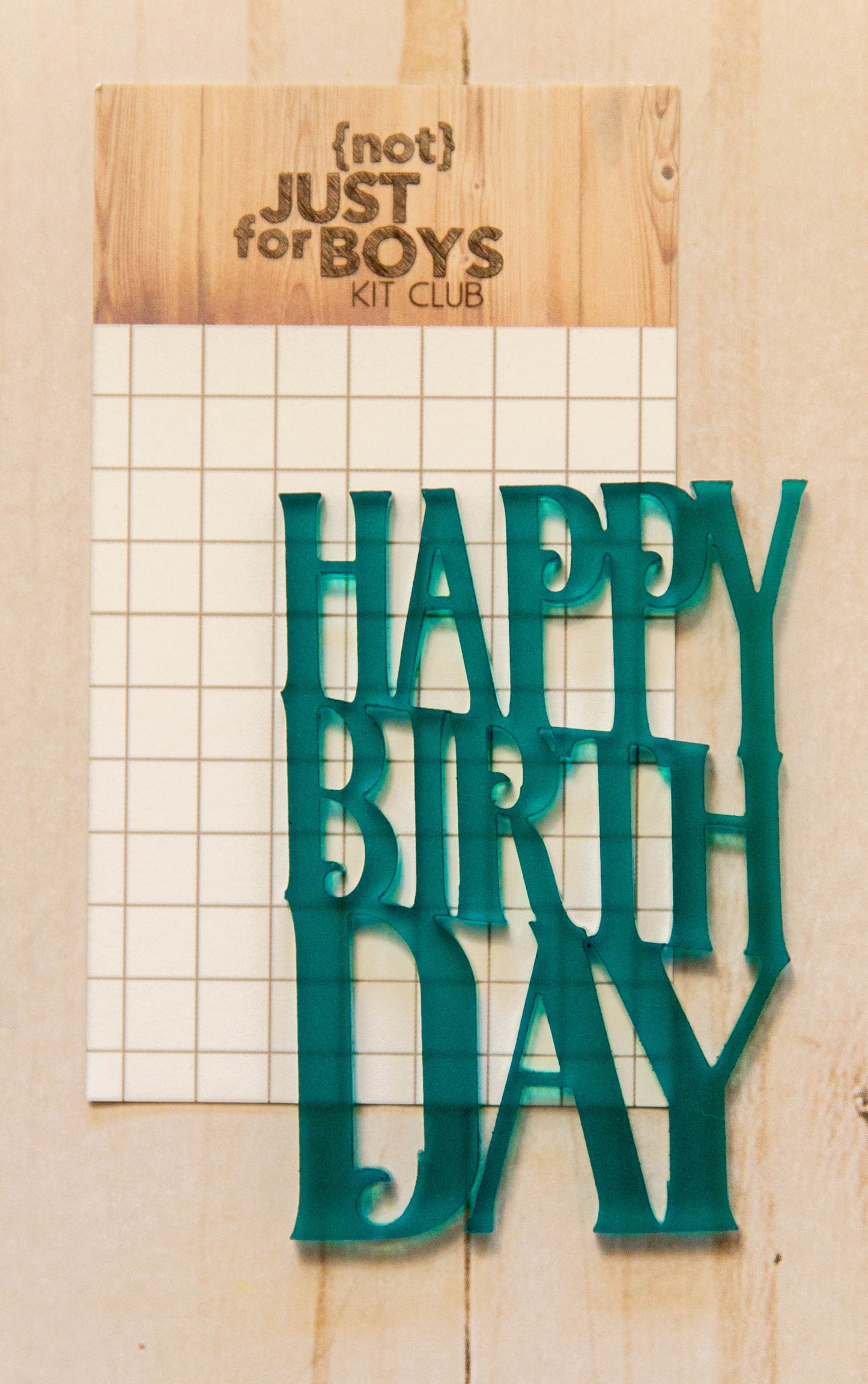 "Happy Birthday" Acrylic Embellishment